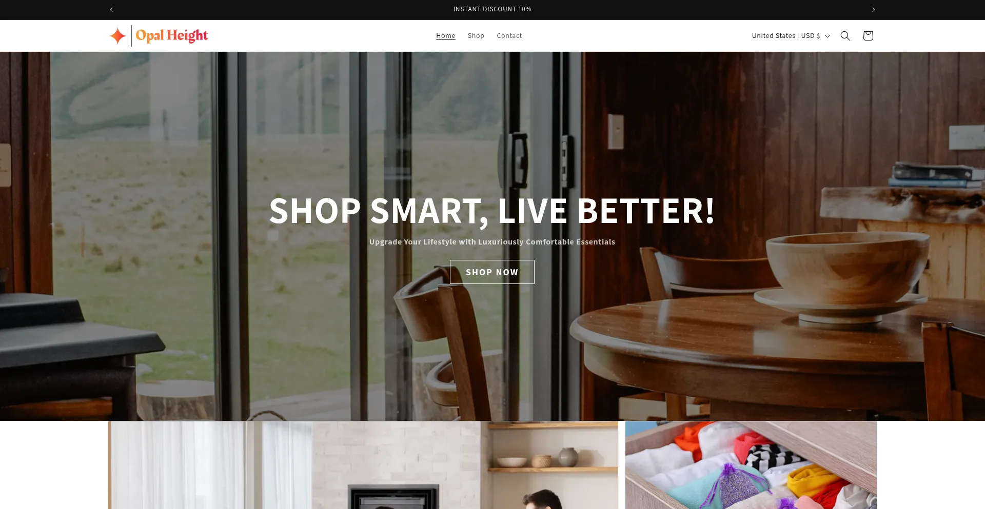 Website screenshot of Opalheight.com