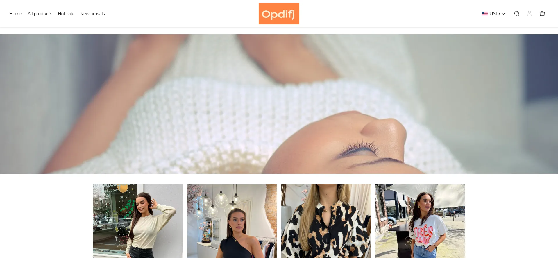 Website screenshot of Opdifj.com
