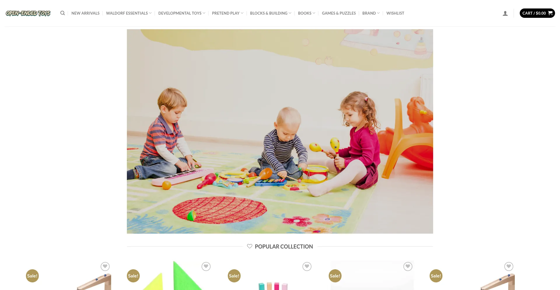 Open-endedtoys.com Screenshot