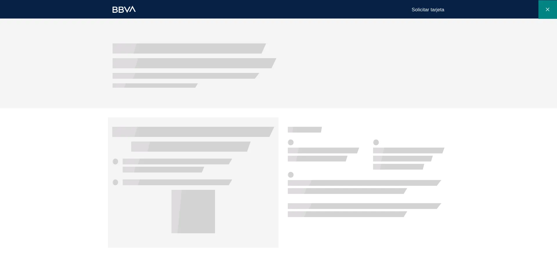 Website screenshot of Openmarket.bbva.mx