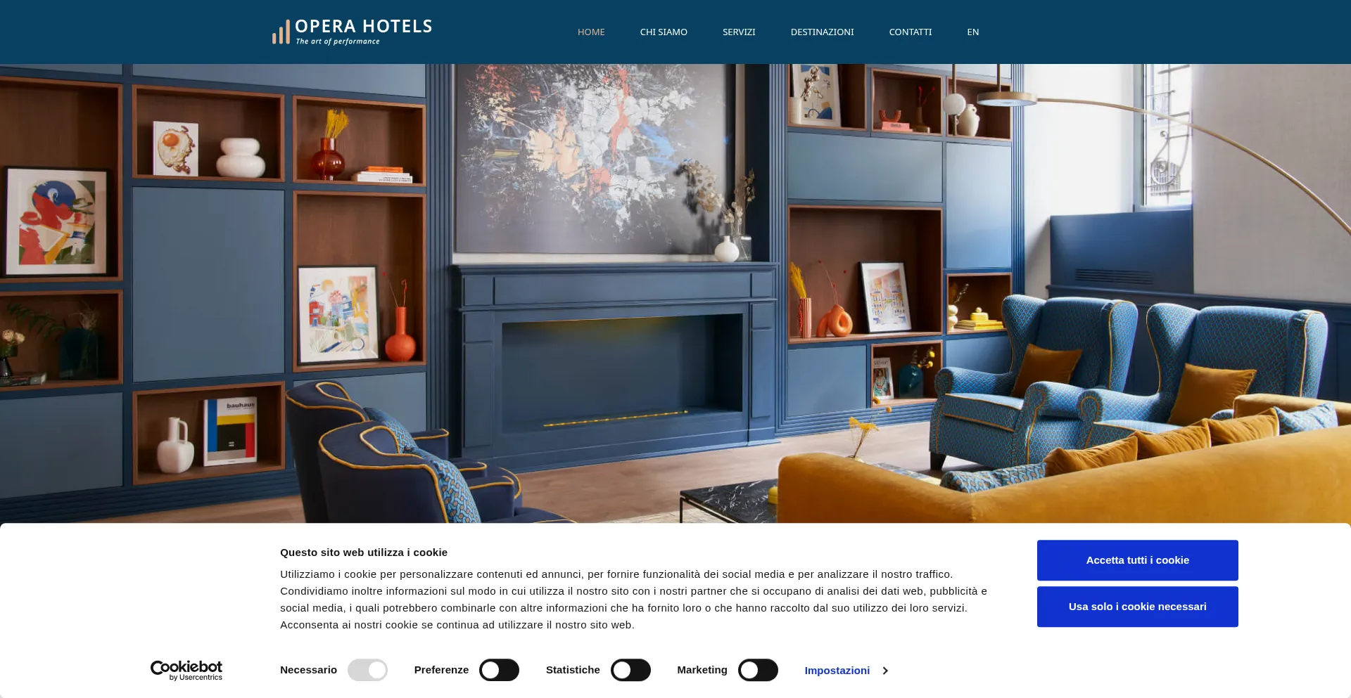 Website screenshot of Opera-hotels.com