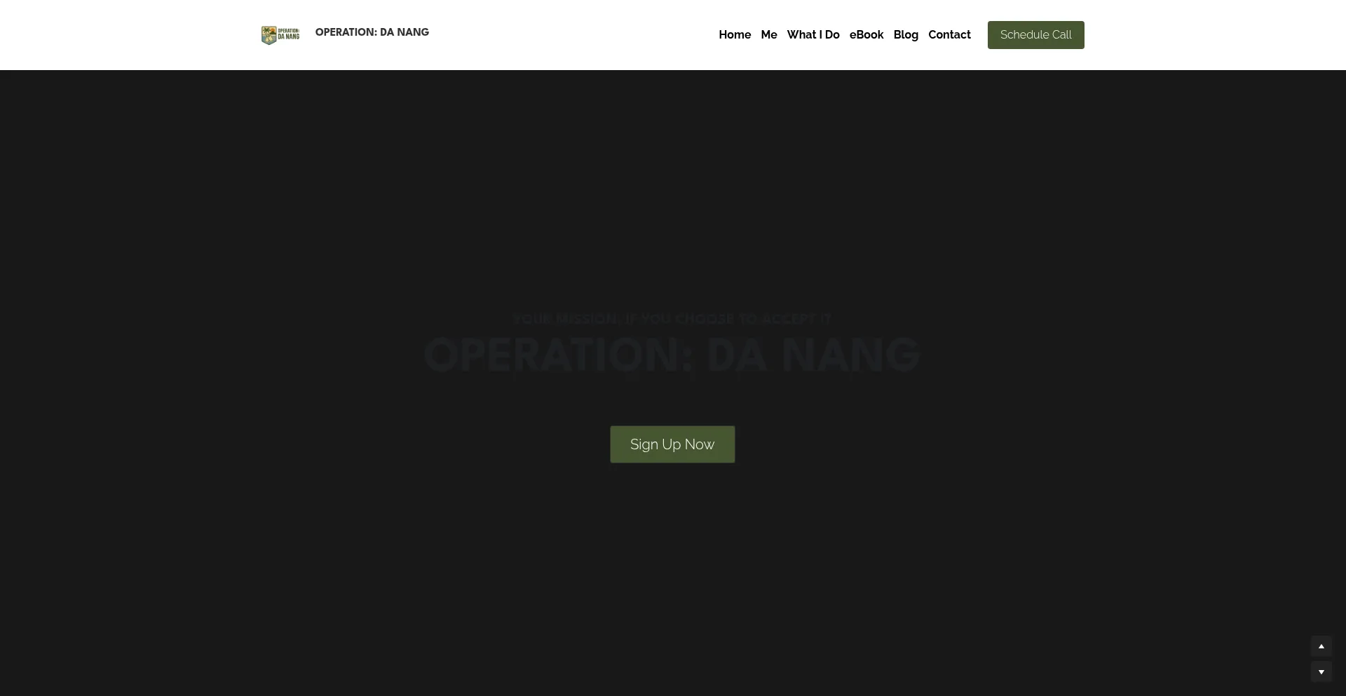 Website screenshot of Operationdanang.mystrikingly.com