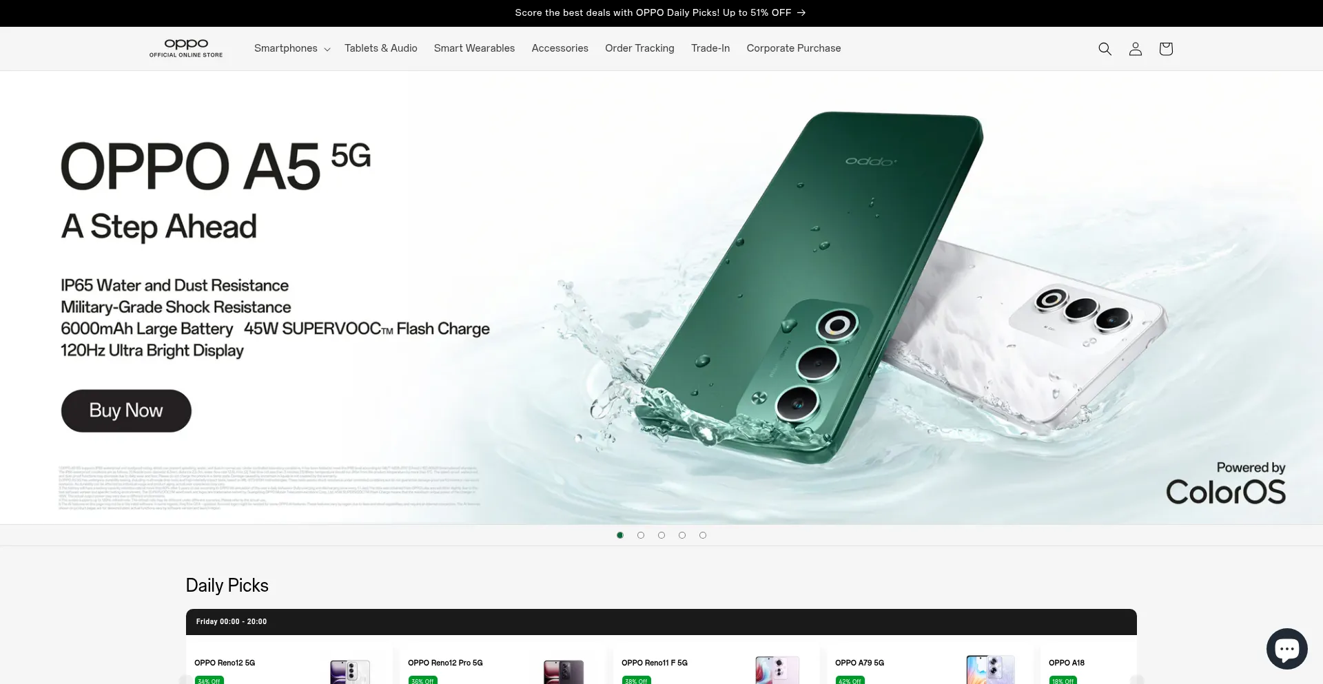 Website screenshot of Oppostoresg.com