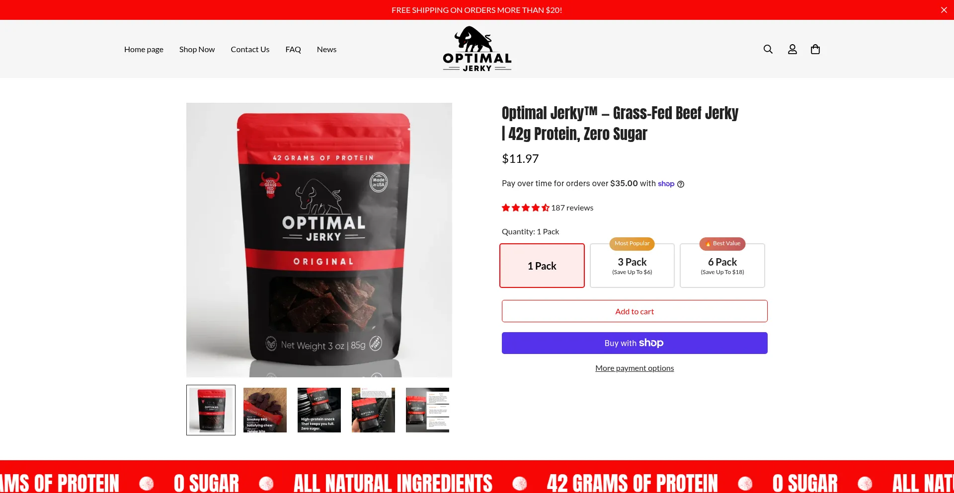 Optimaljerky.com
