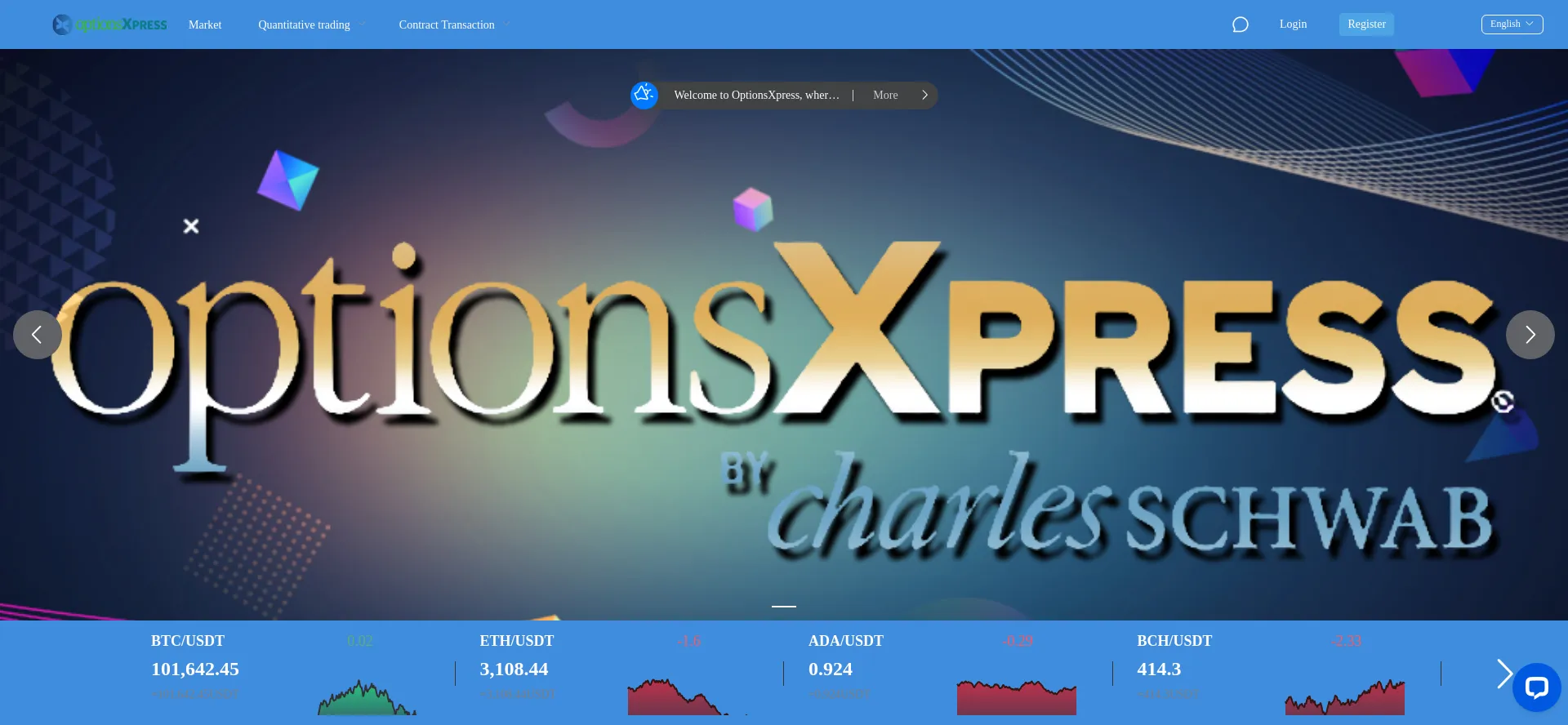 Website screenshot of Optionsxpress-gpt.com