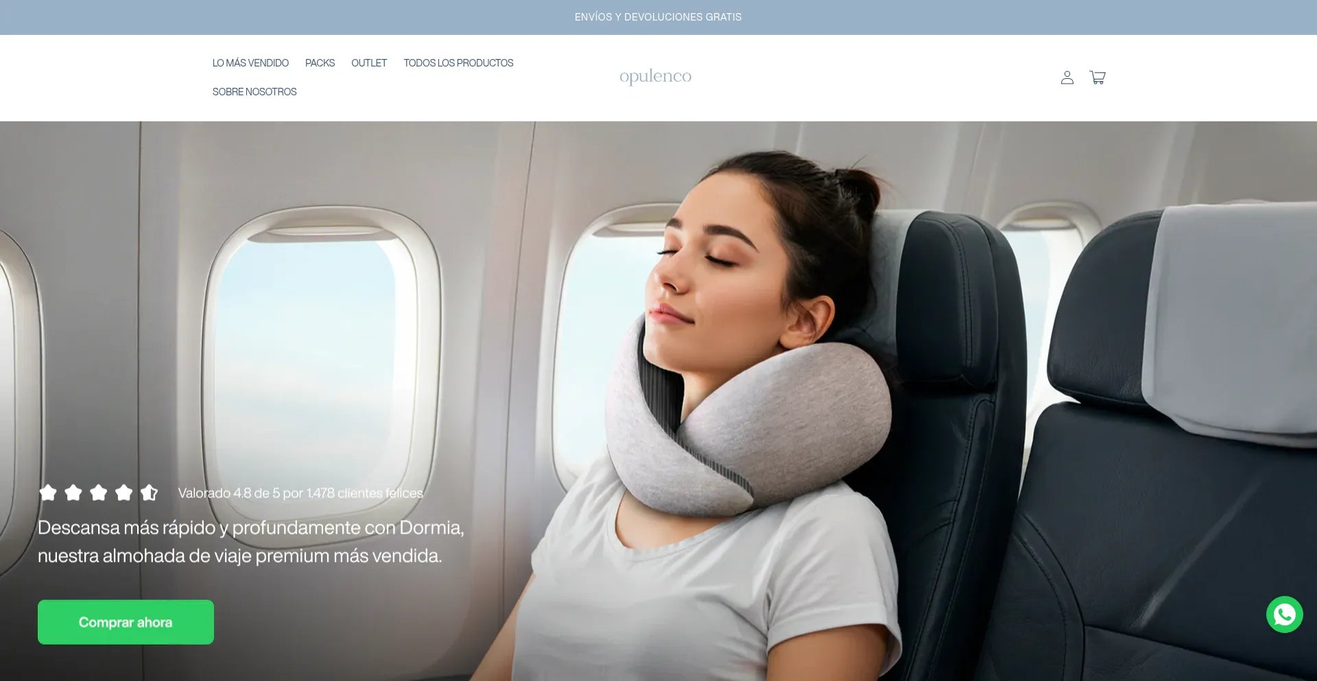 Website screenshot of Opulenco.es