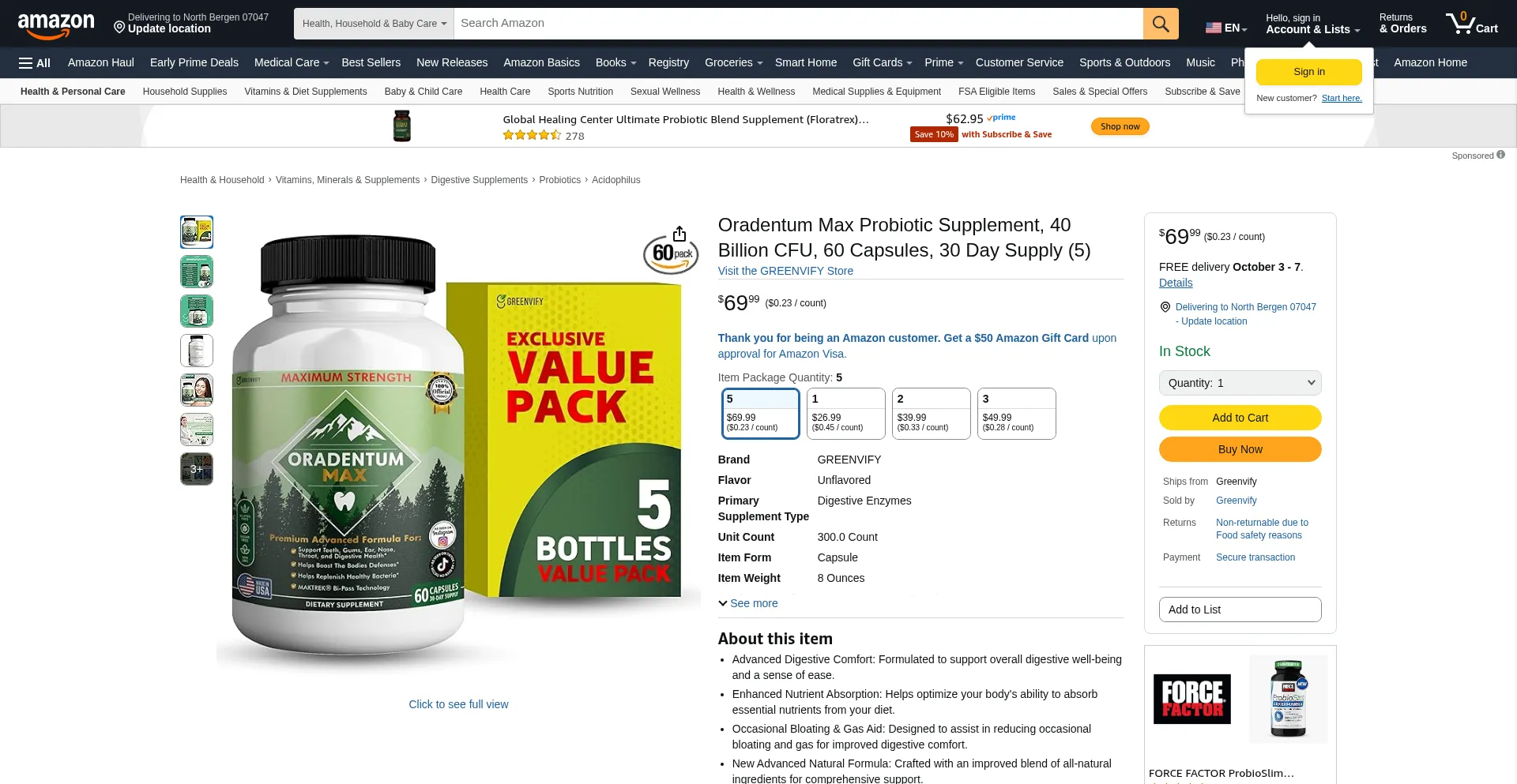 Oradentummax.nutrihealthsource.com Screenshot
