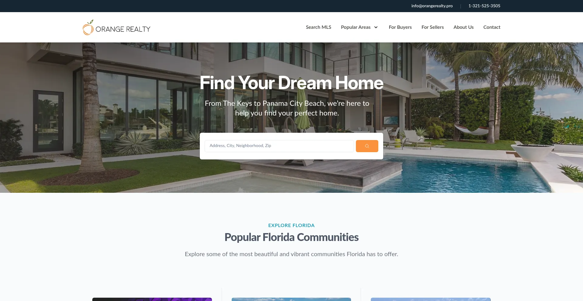 Orangerealty.pro Screenshot