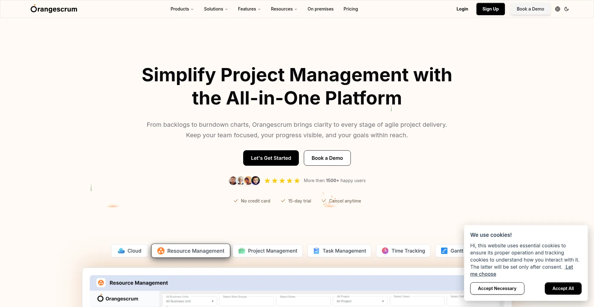 Orangescrum.com Screenshot