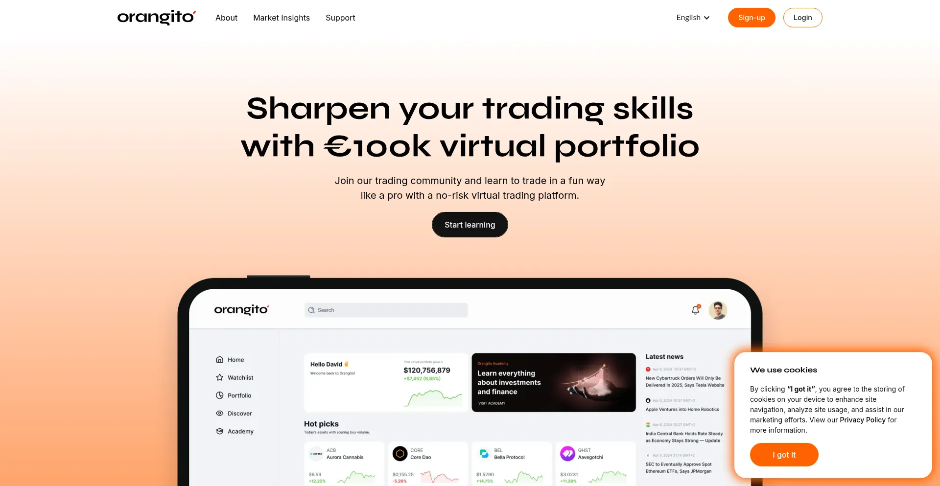 Orangito.com Screenshot