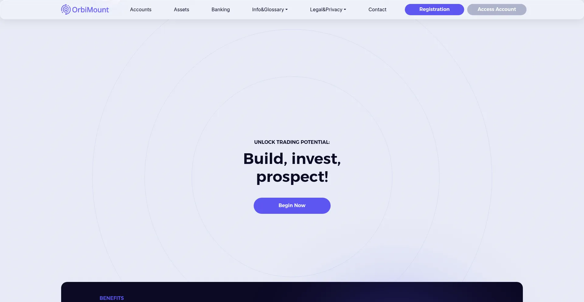Website screenshot of Orbi-mount.com