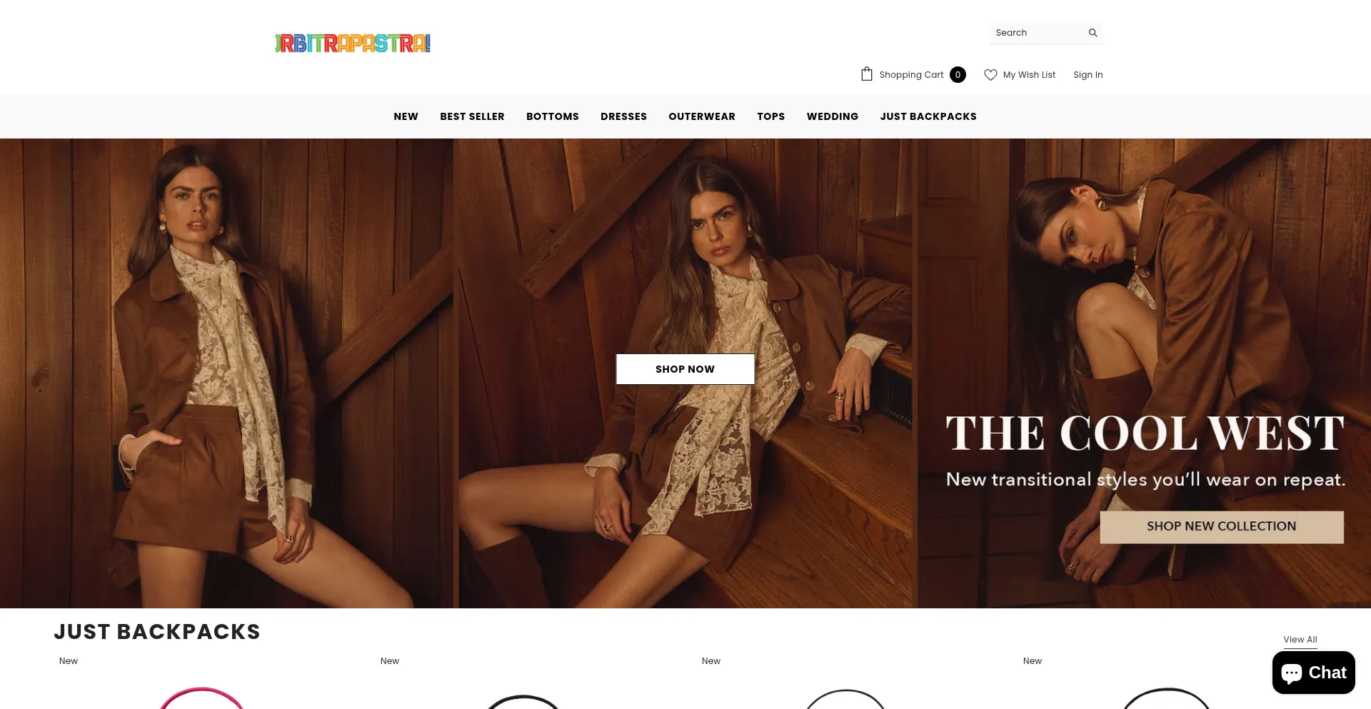 Website screenshot of Orbitrapastral.com