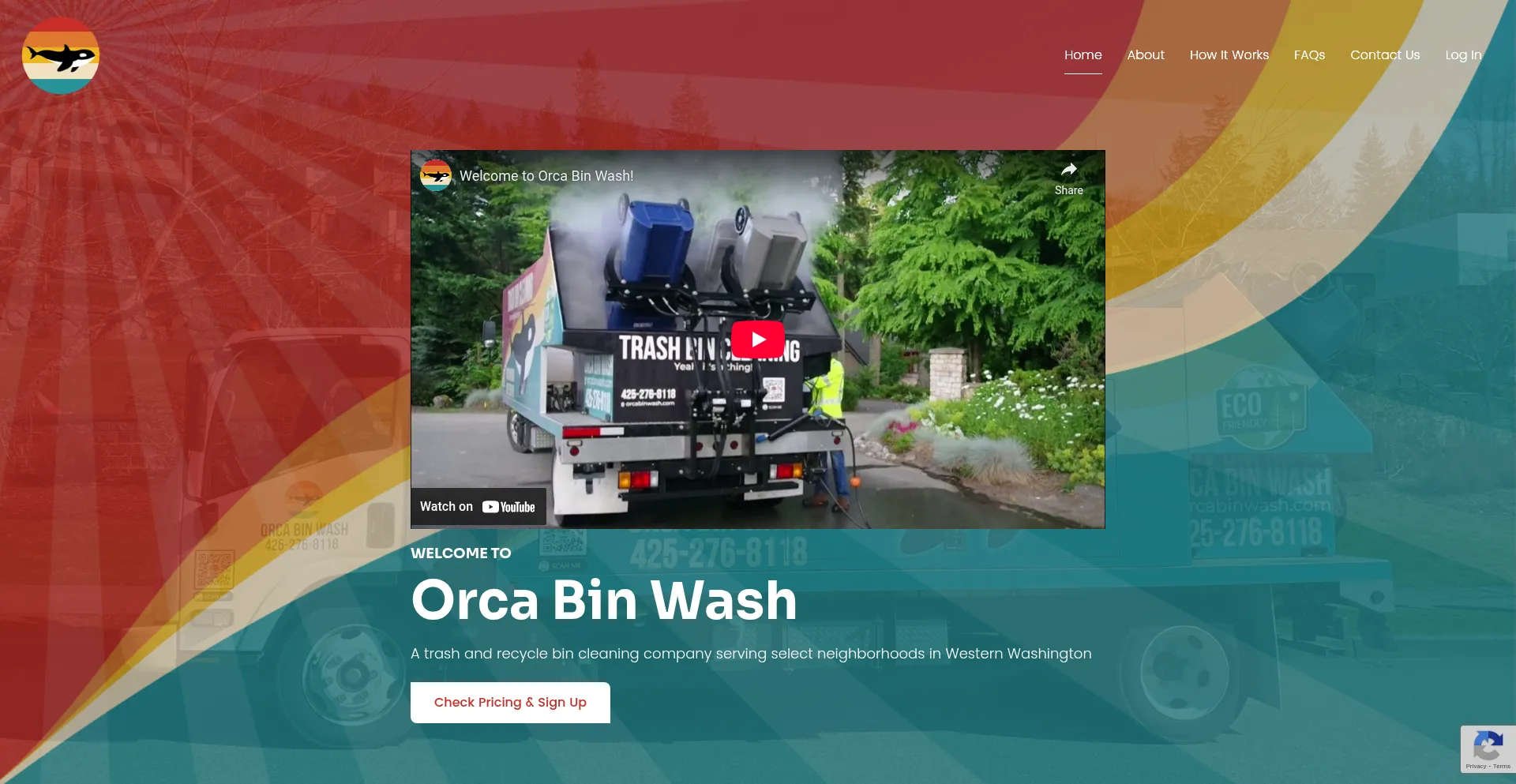 Website screenshot of Orcabinwash.com
