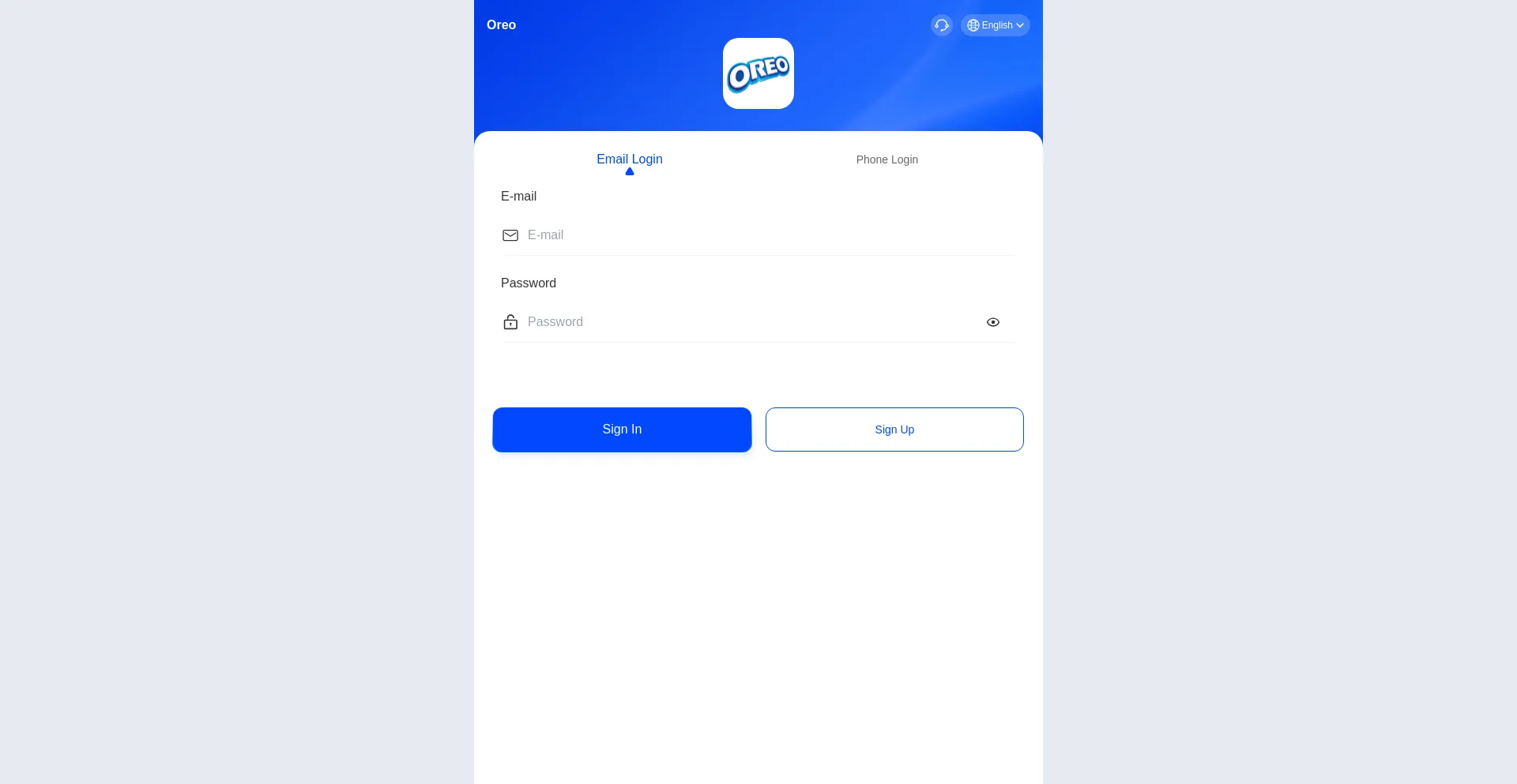 Website screenshot of Oreovip.me
