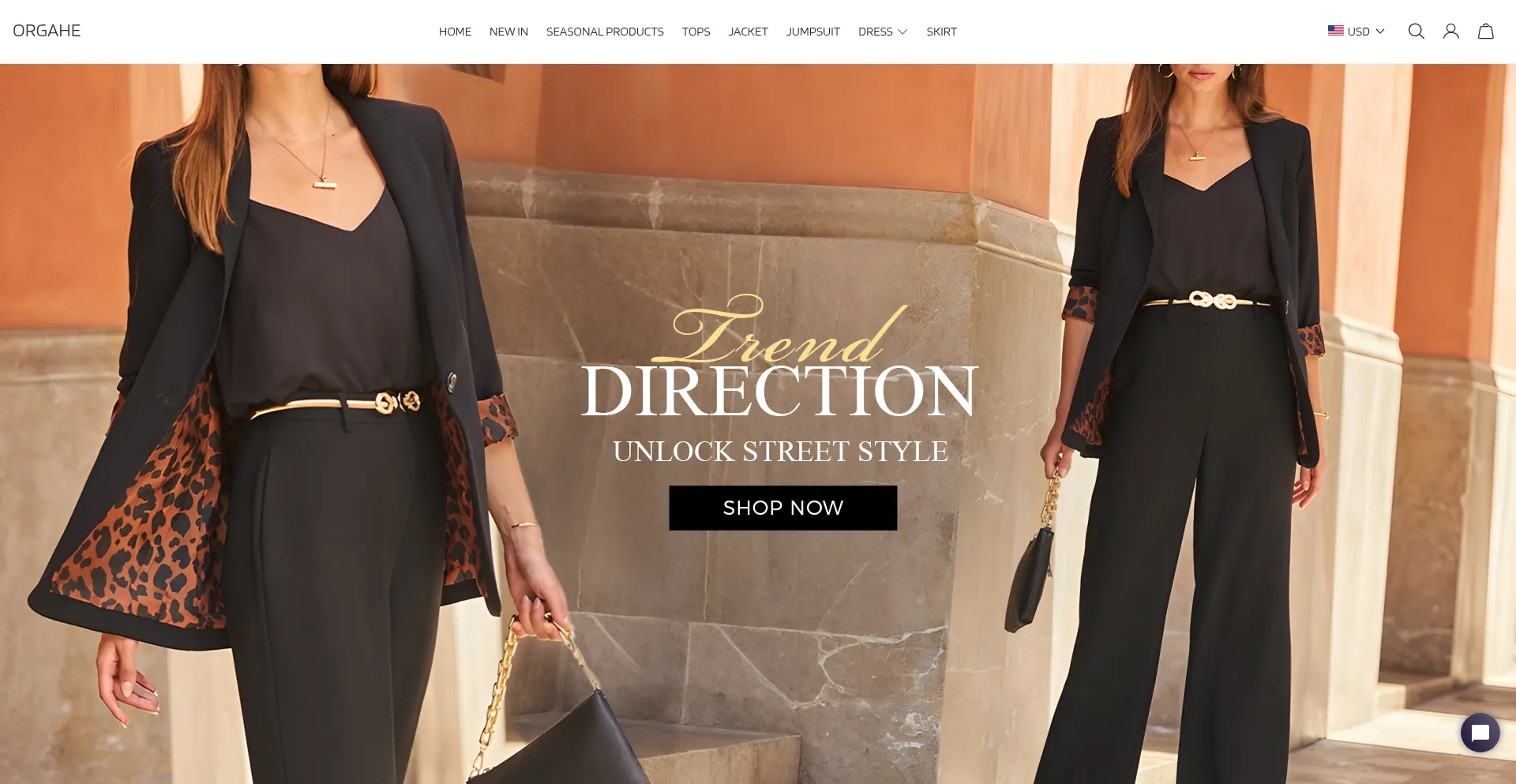 Website screenshot of Orgahe.com