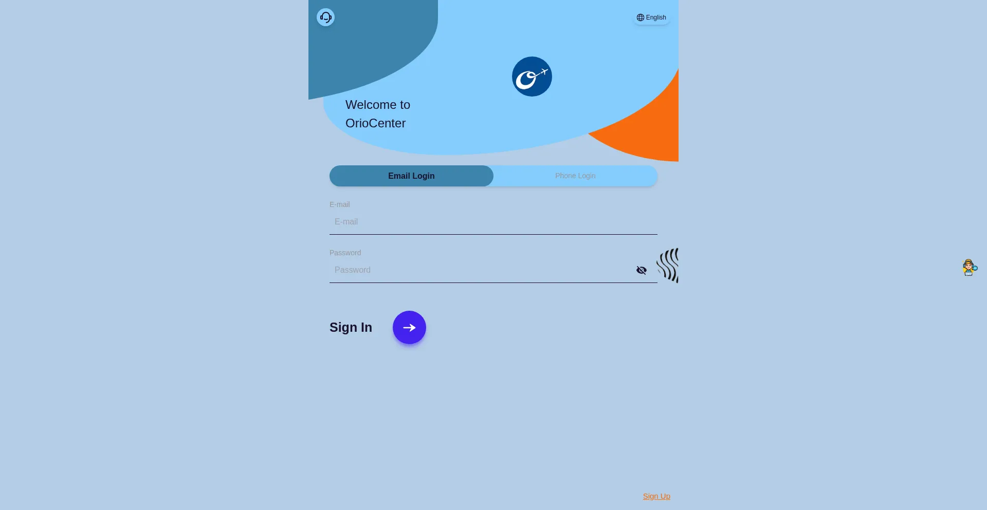 Website screenshot of Oriocenter.ltd