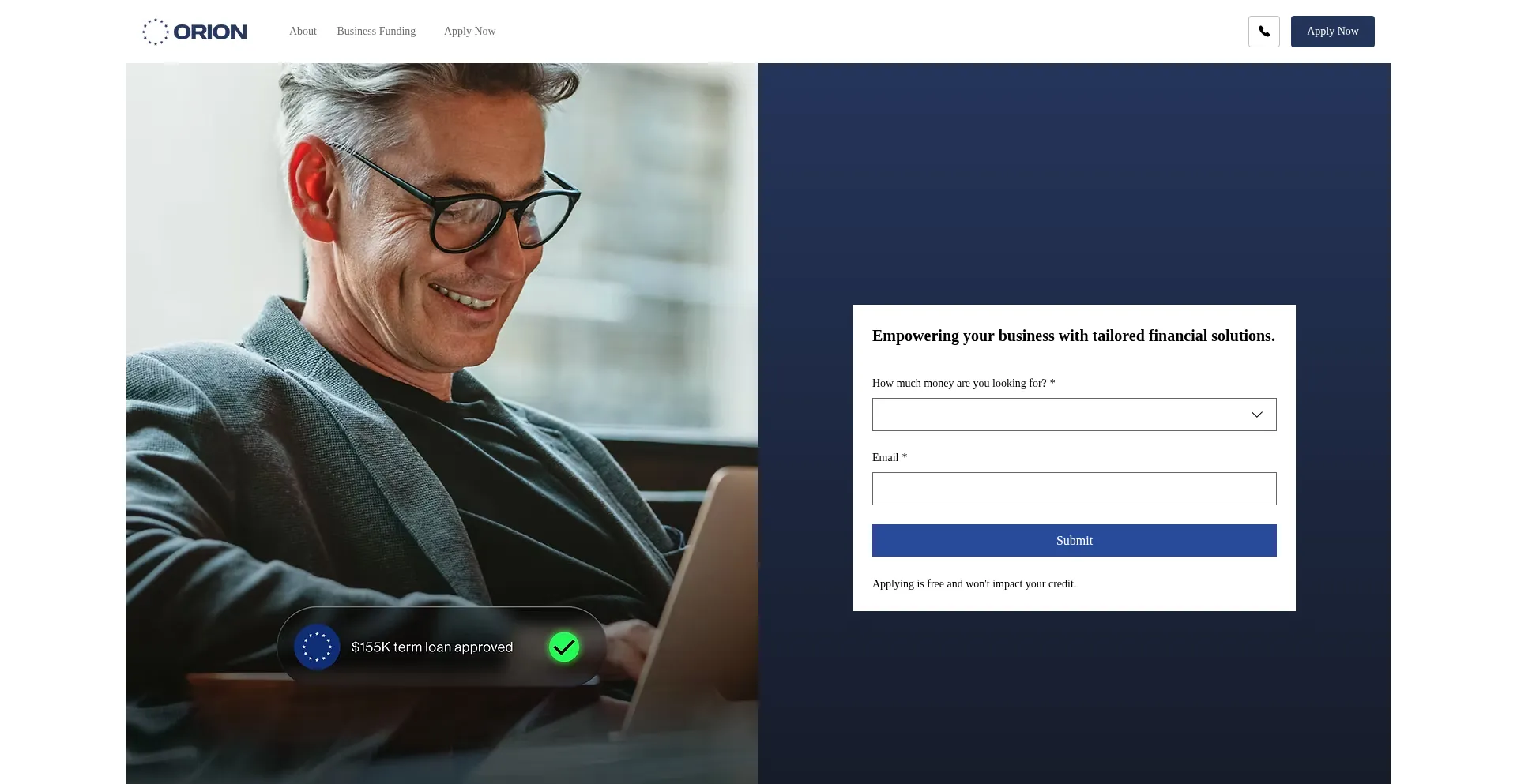 Orionfinancial.us Screenshot