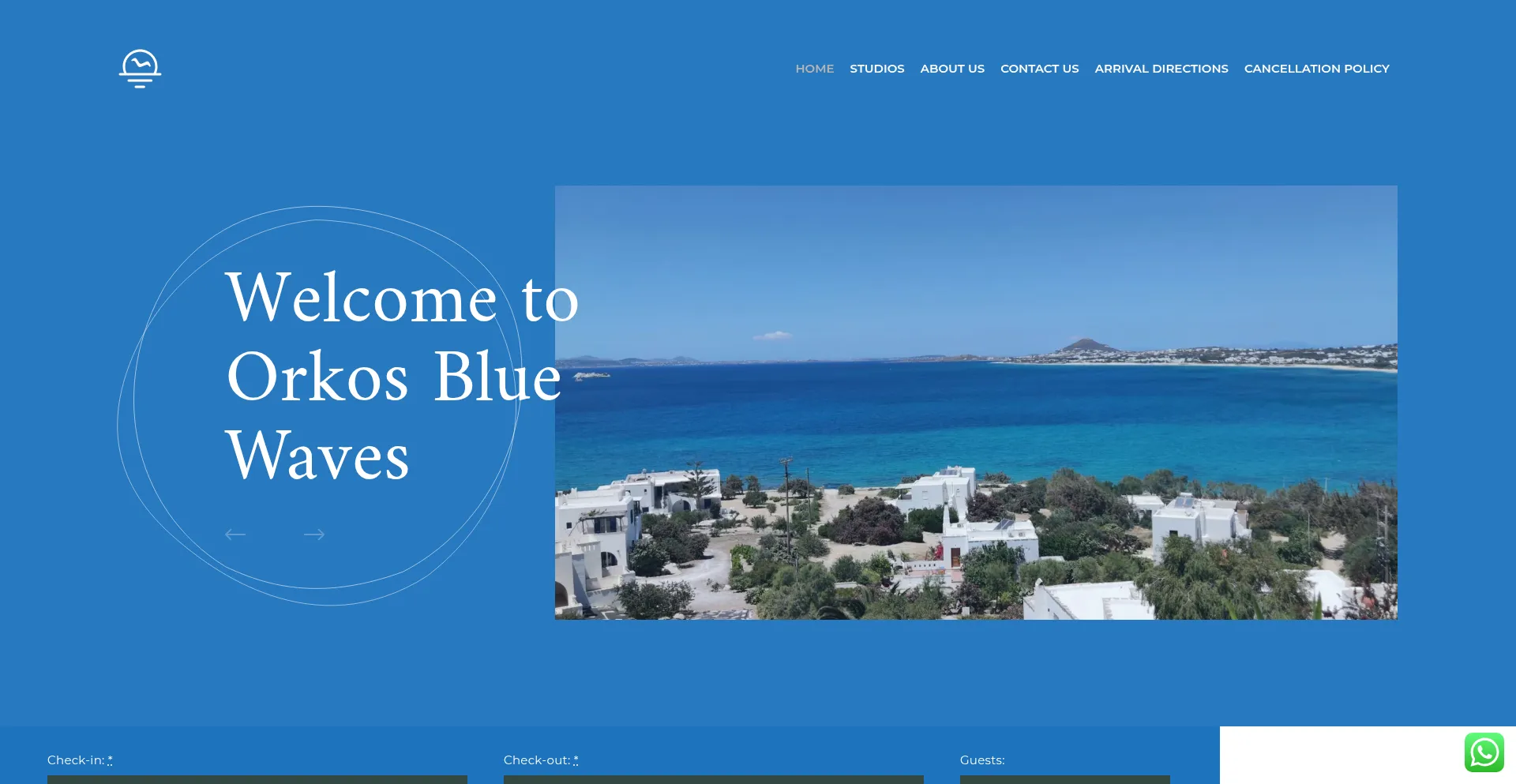 Orkosbluewaves.com Screenshot