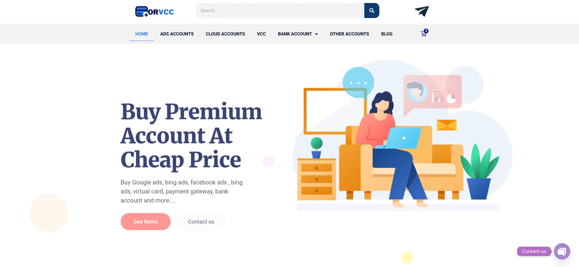 Website screenshot of Orvcc.com