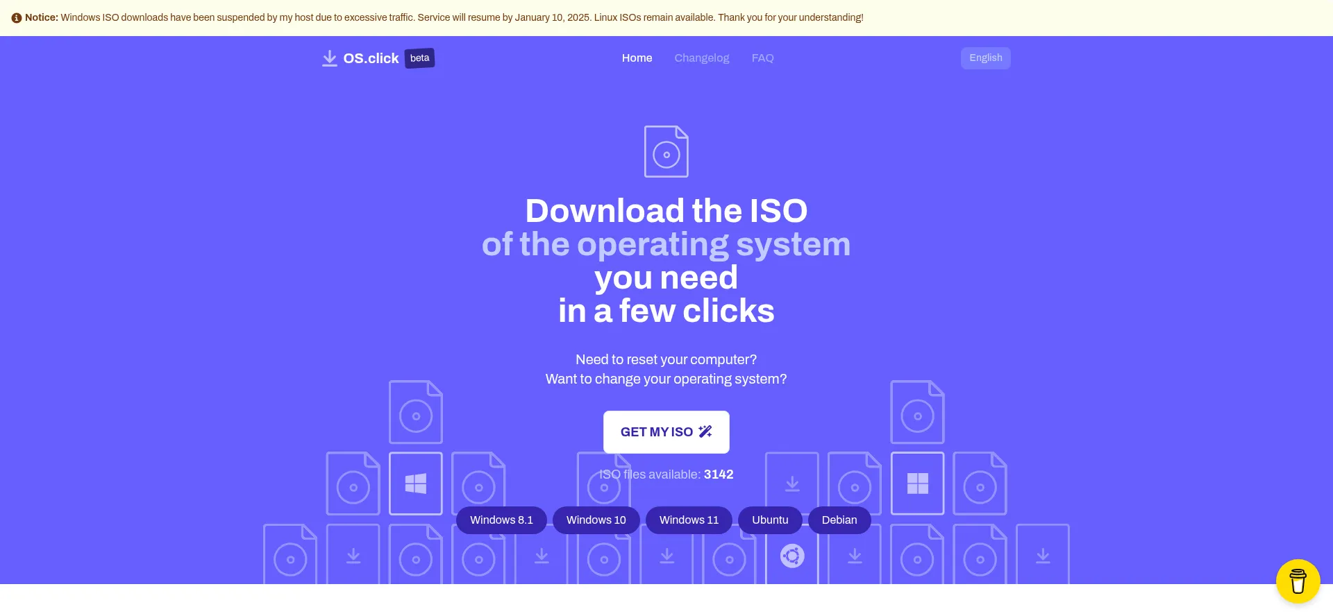 Website screenshot of Os.click