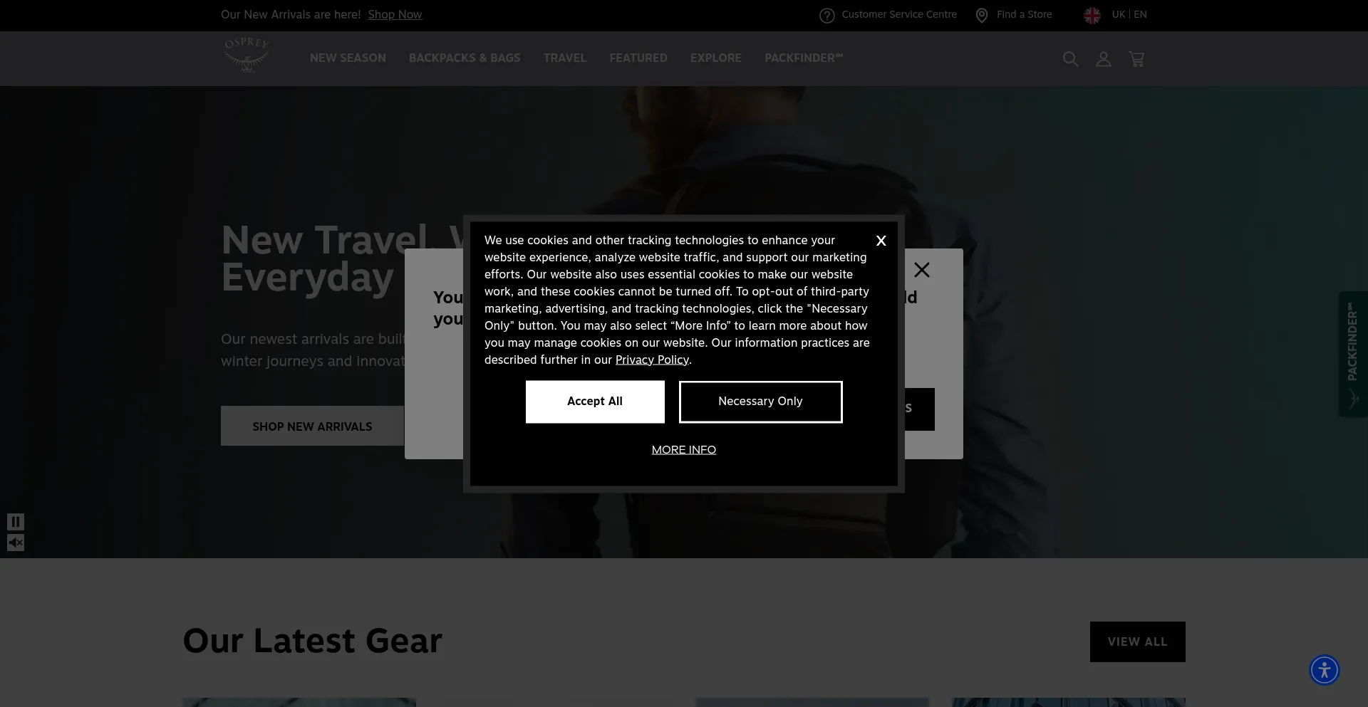 Ospreyeurope.com Screenshot