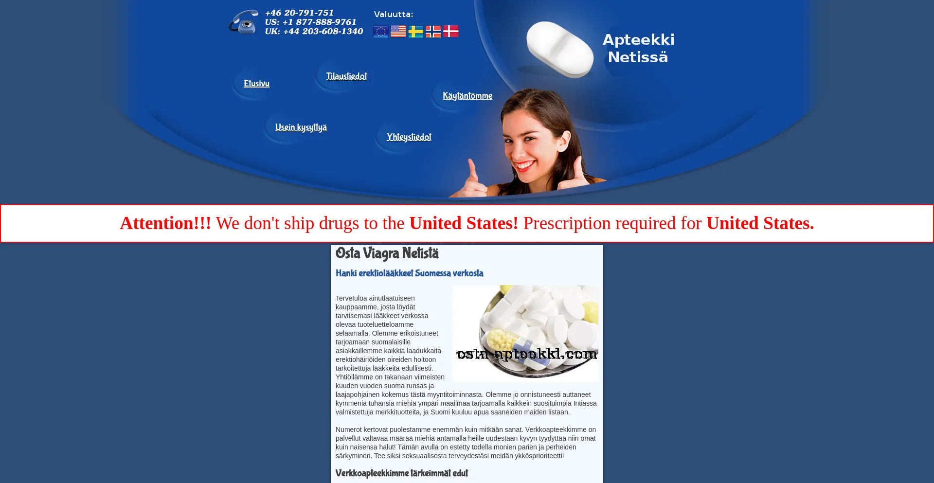 Website screenshot of Osta-apteekki.com