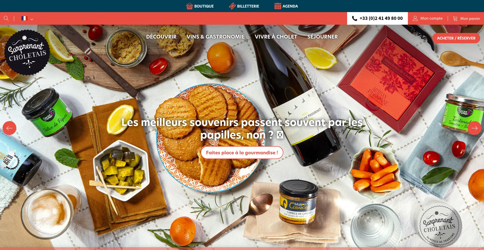 Website screenshot of Ot-cholet.fr