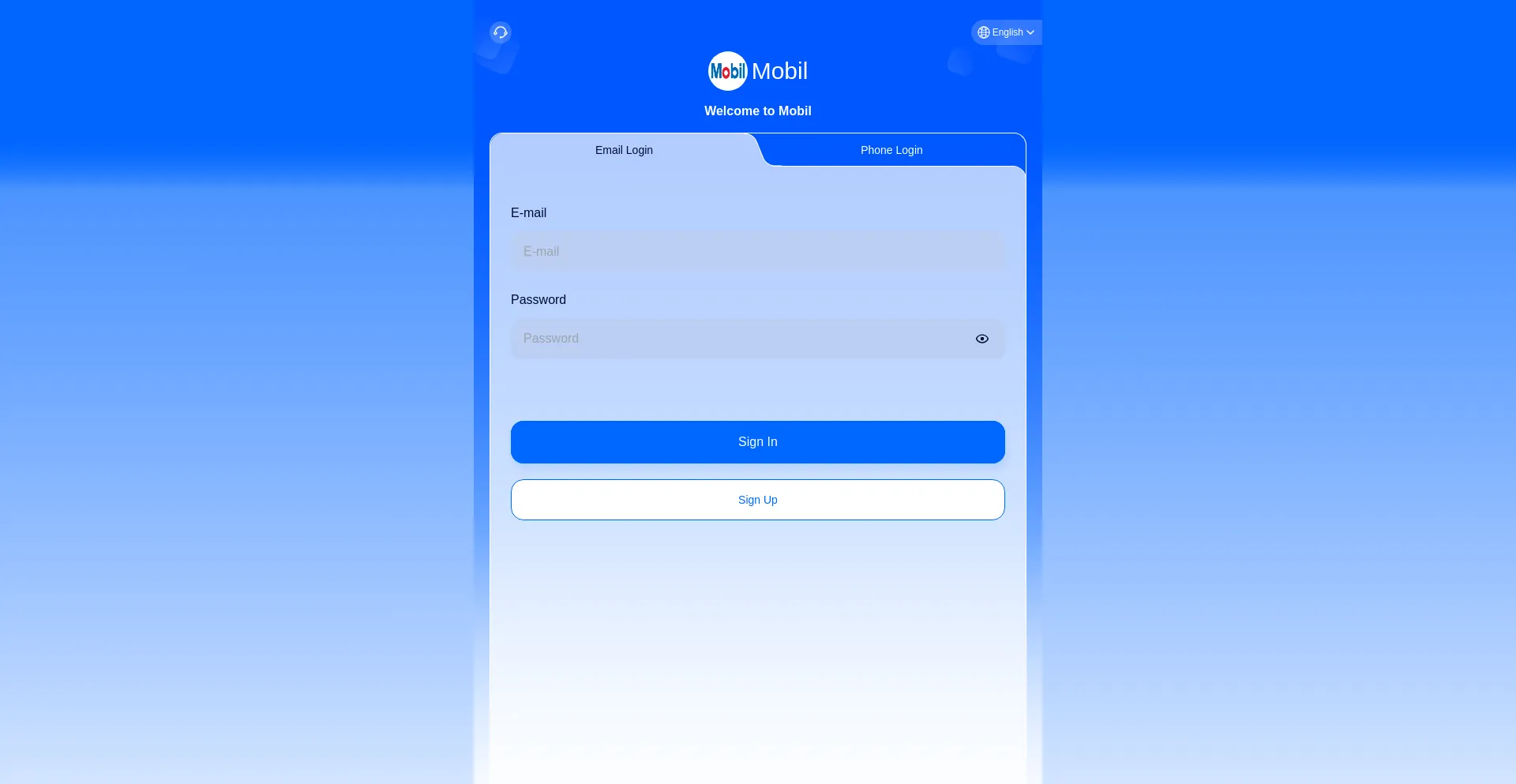 Website screenshot of Ote.mobimonetary-bao.net