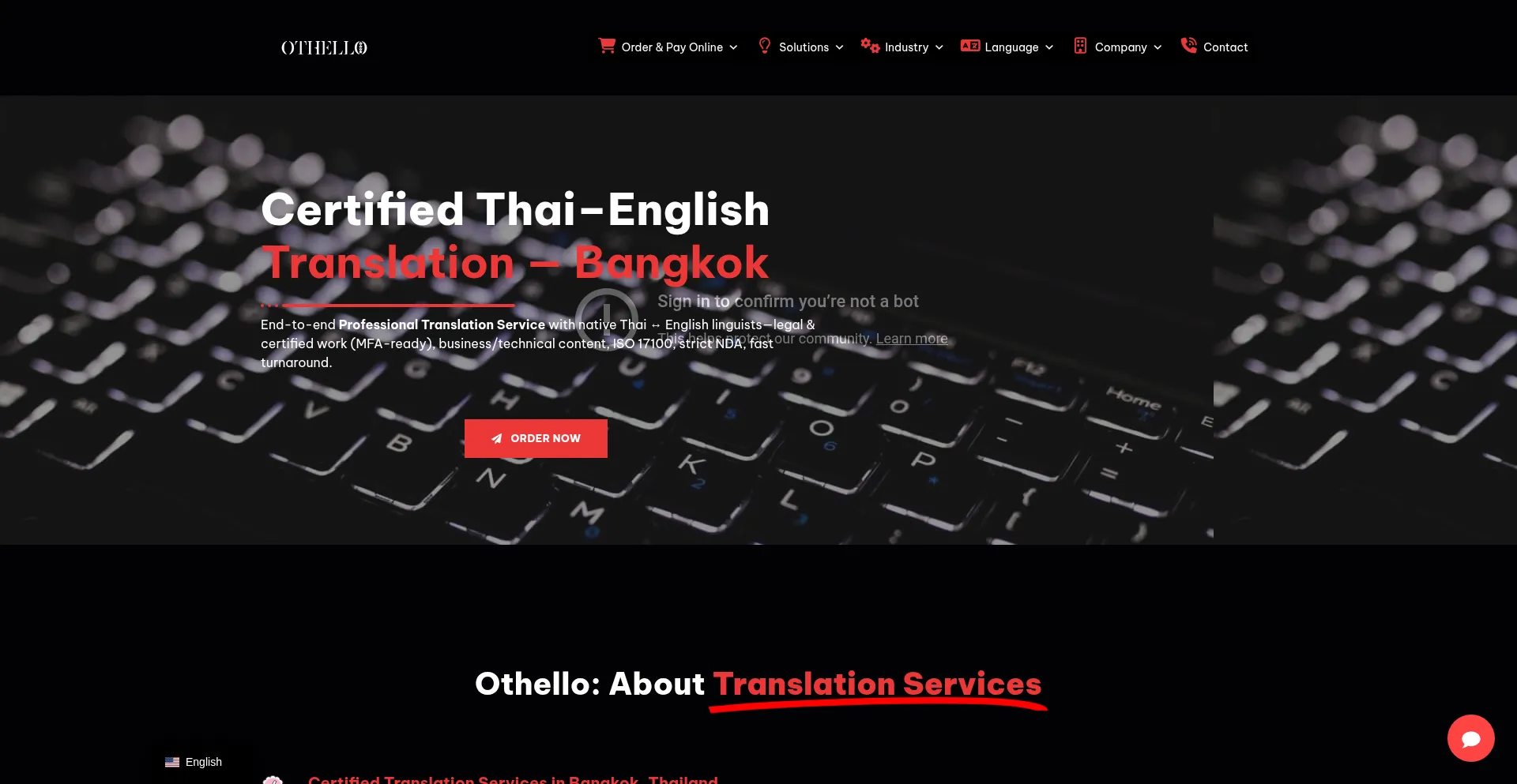 Othellointernational.com Screenshot