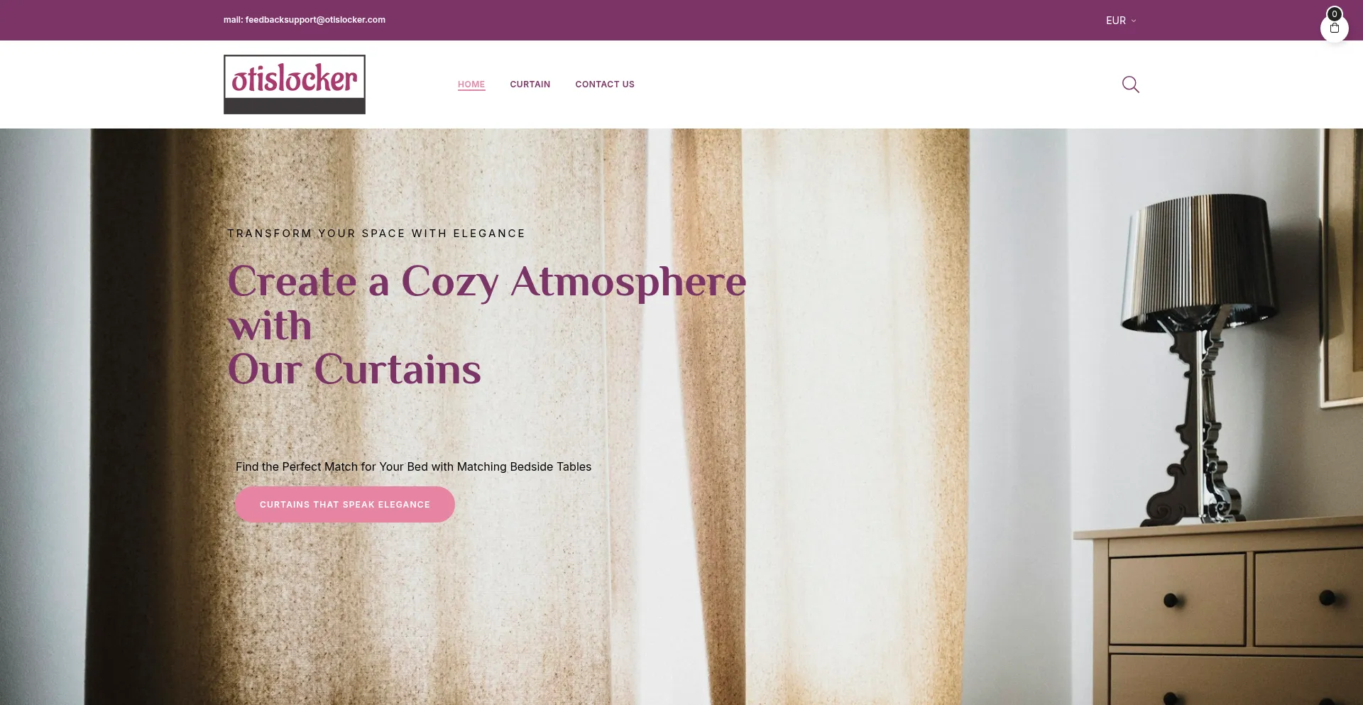 Website screenshot of Otislocker.com