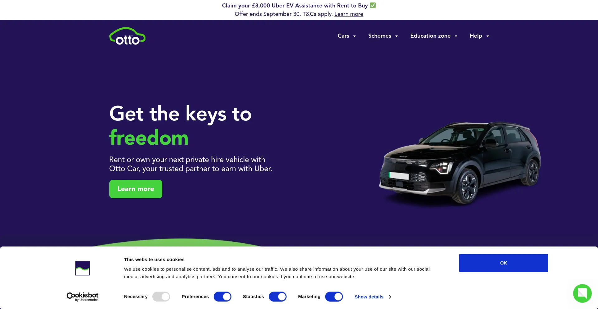 Ottocar.co.uk Screenshot