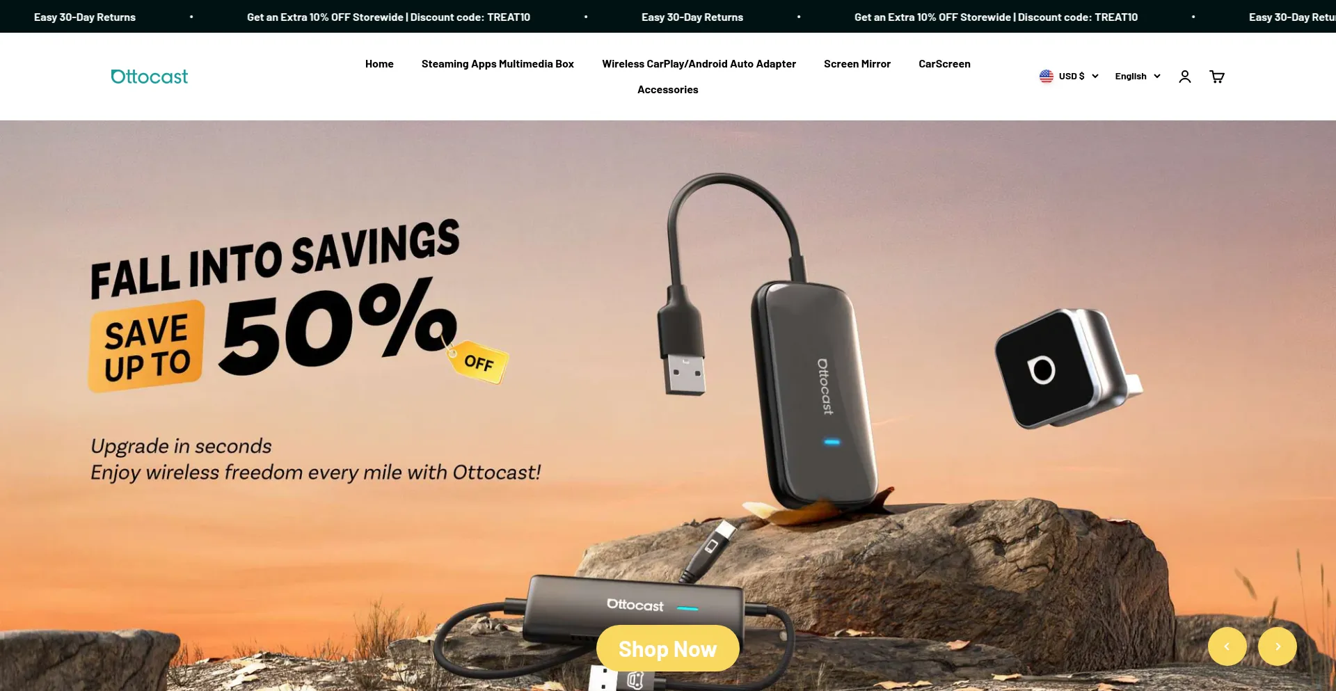 Ottocastbox.com Screenshot
