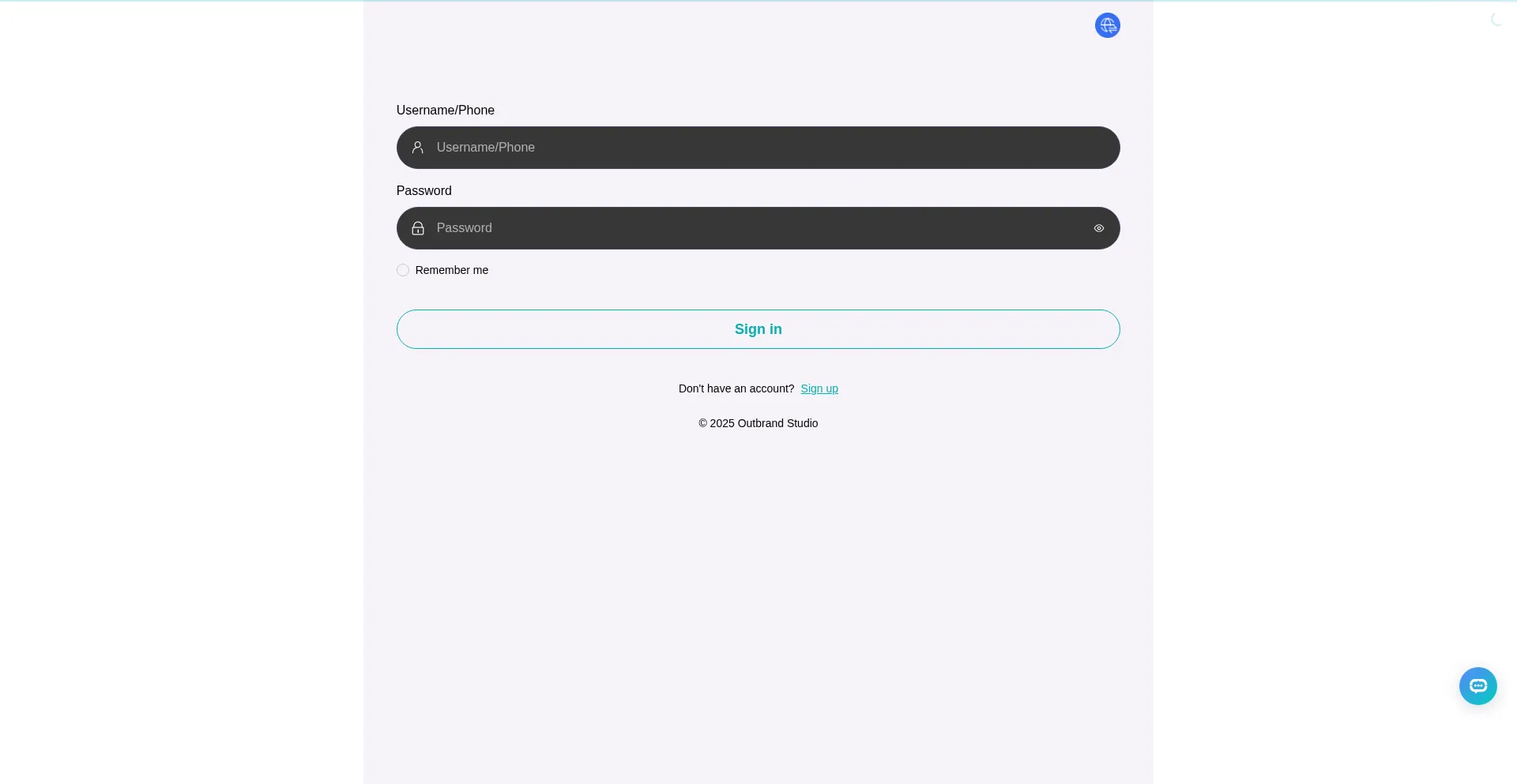 Website screenshot of Outbranddigital.com