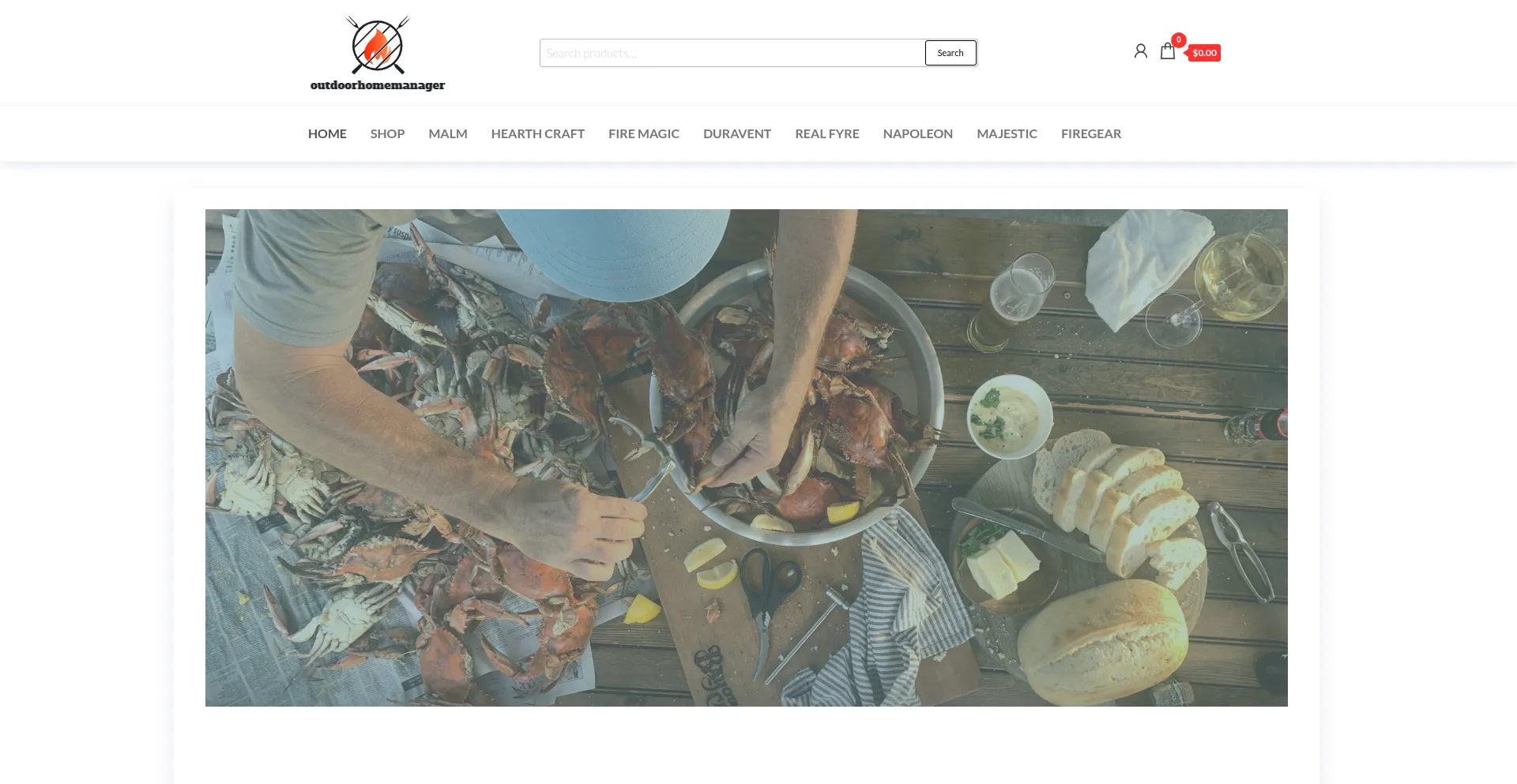 Website screenshot of Outdoorhomemanager.com