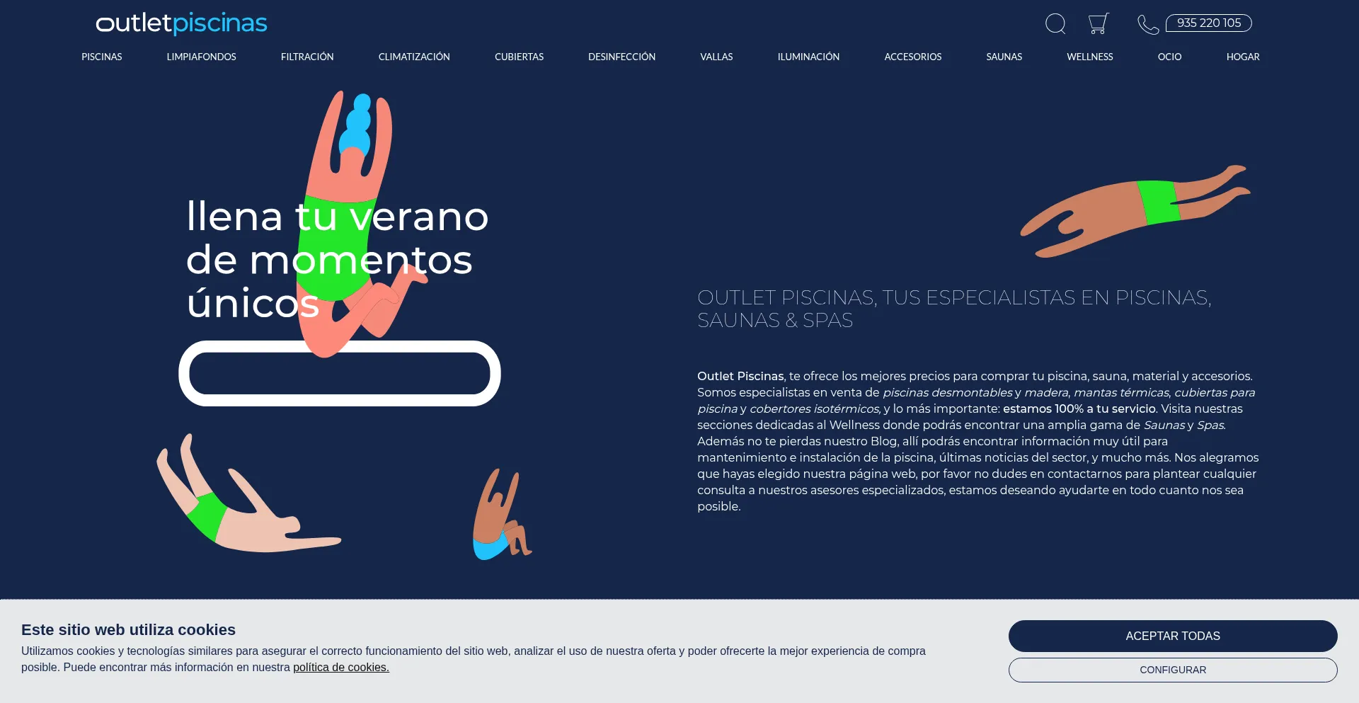 Outlet-piscinas.com Screenshot