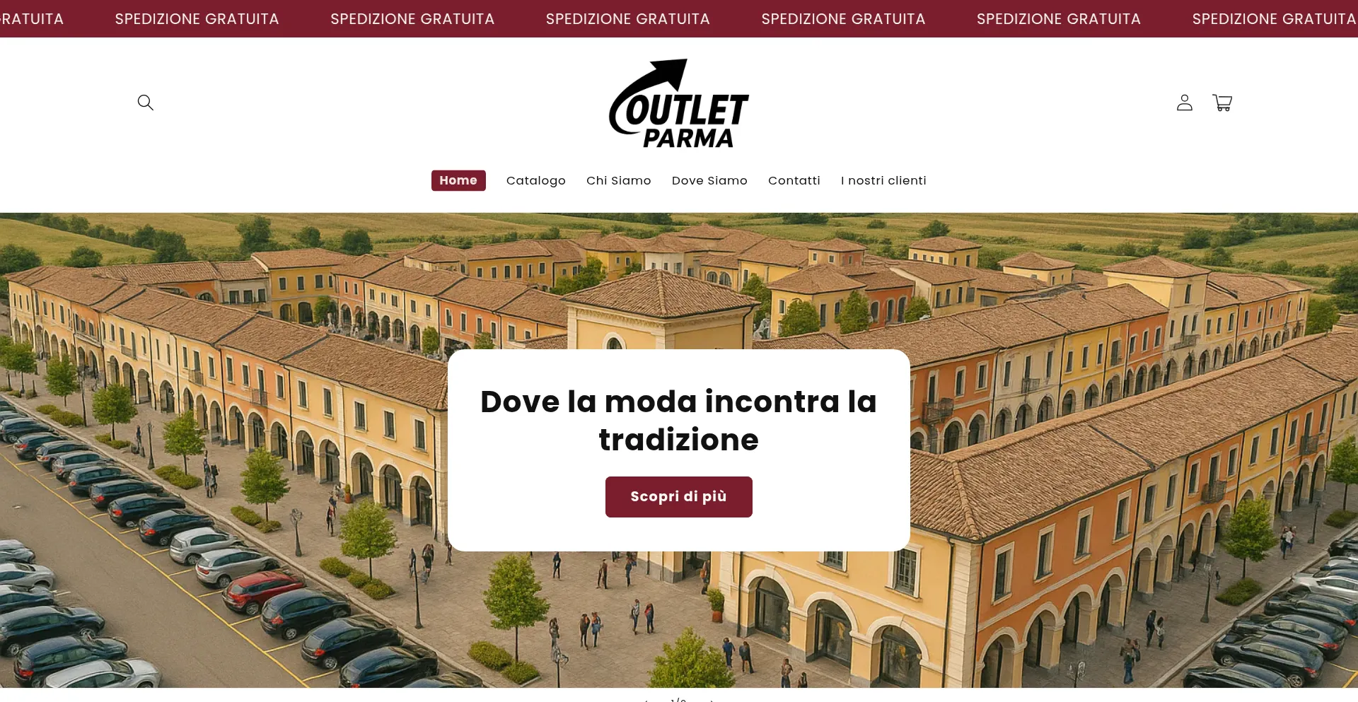 Outletparma.com Screenshot