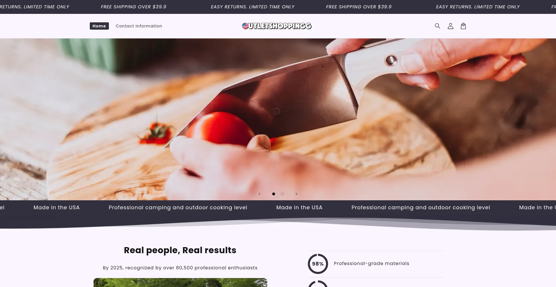Outletshoppingg.com Screenshot