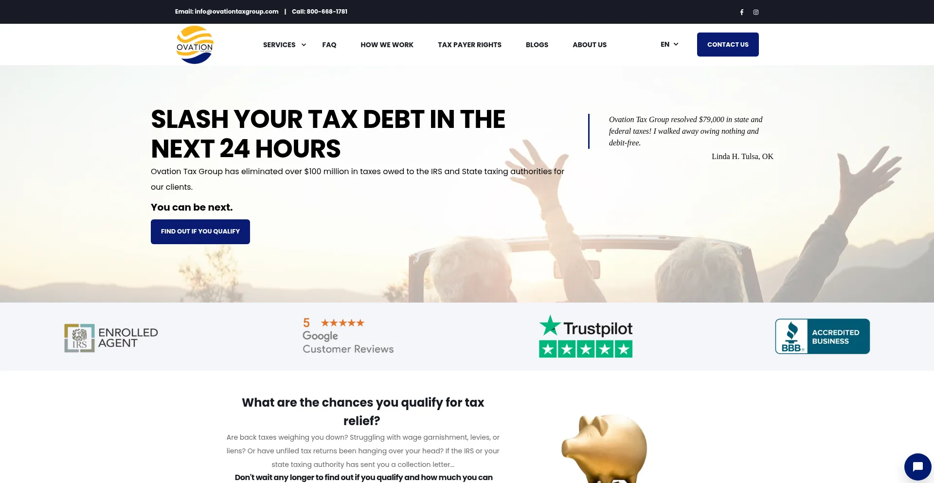 Ovationtaxgroup.com Screenshot