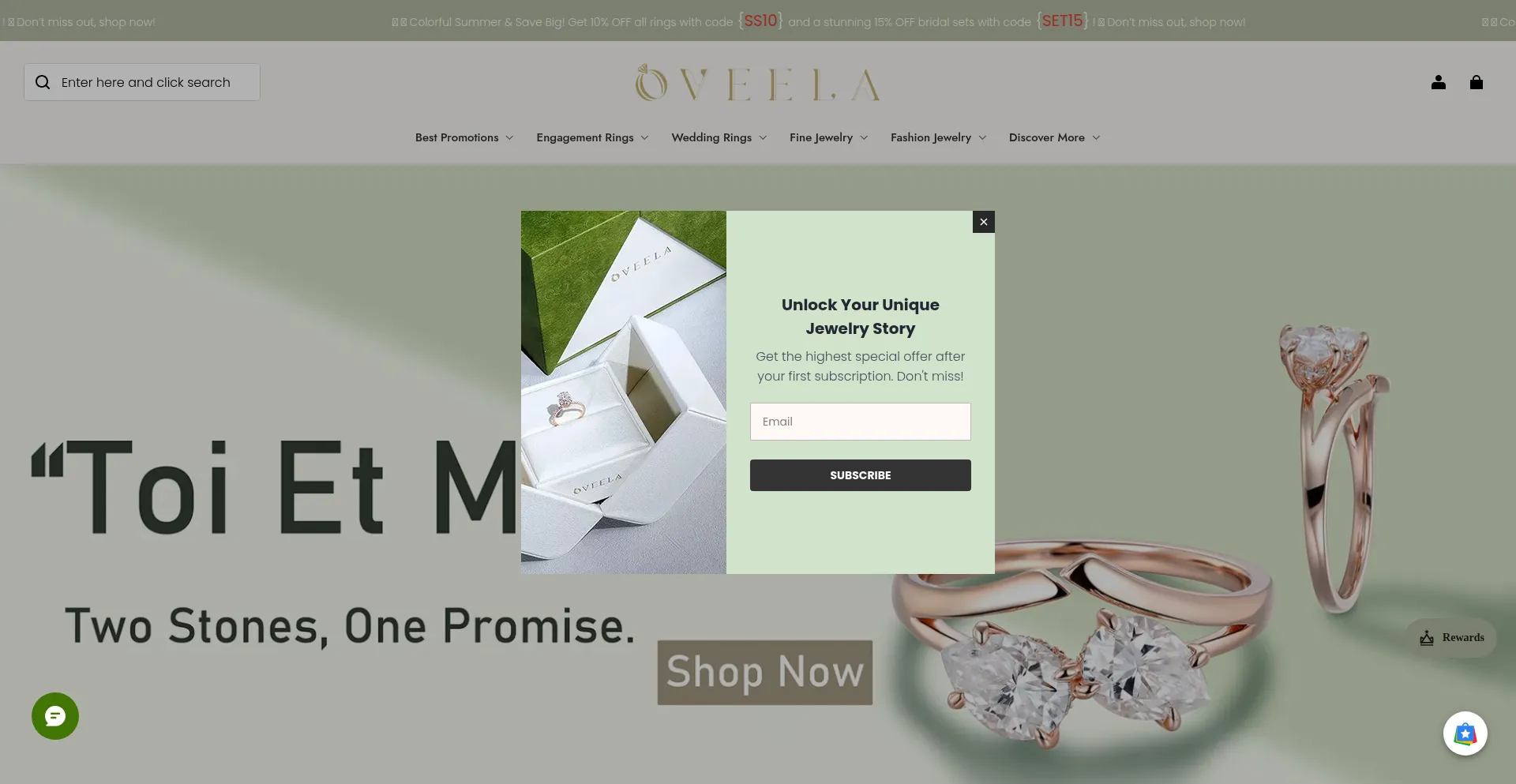 Oveela.com Screenshot