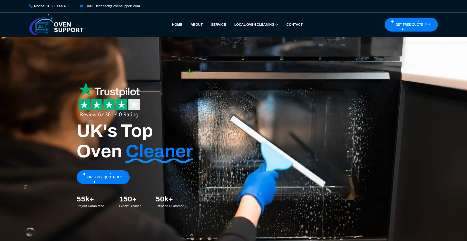 Ovensupportuk.co.uk Screenshot