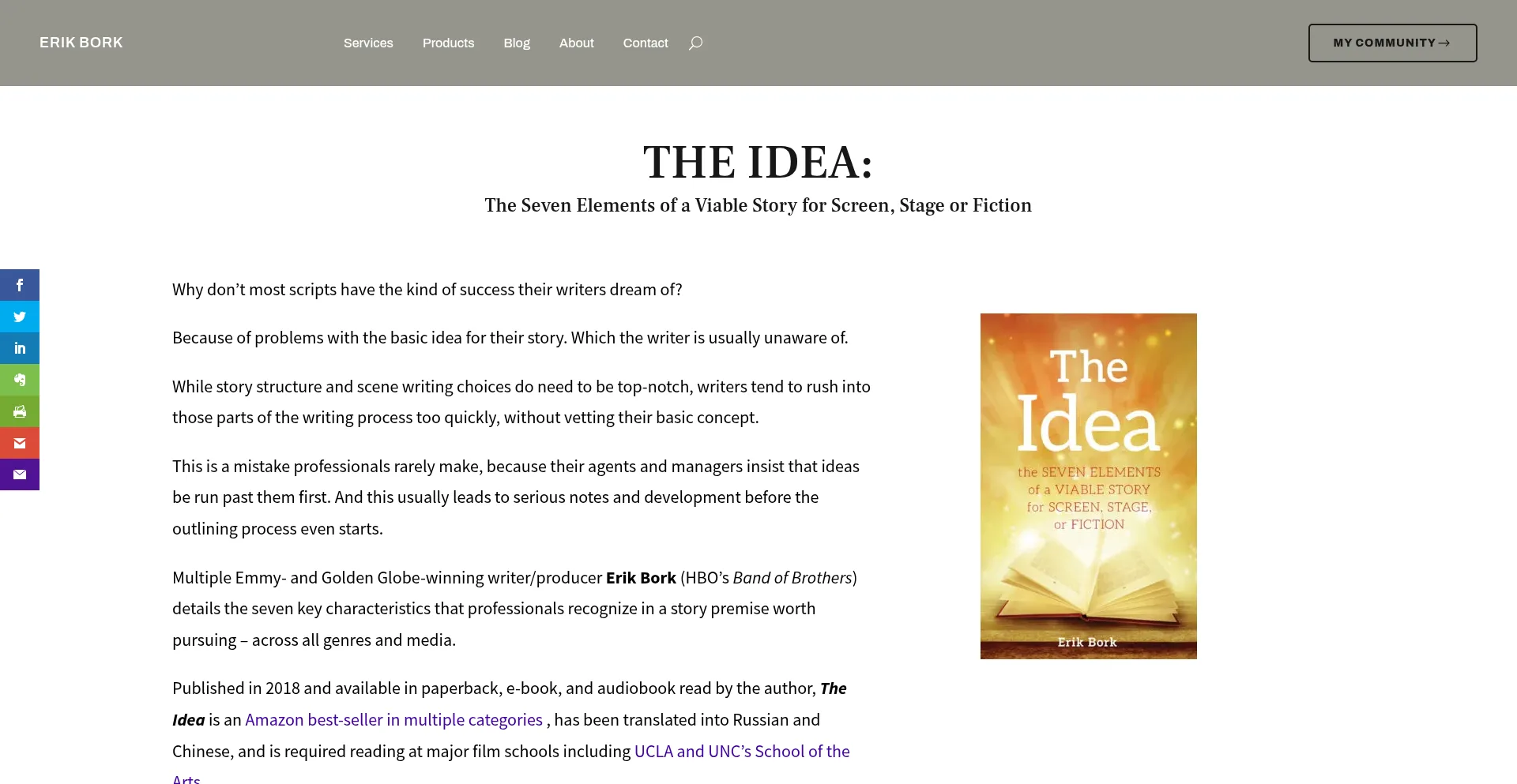 Website screenshot of Overfallpress.com
