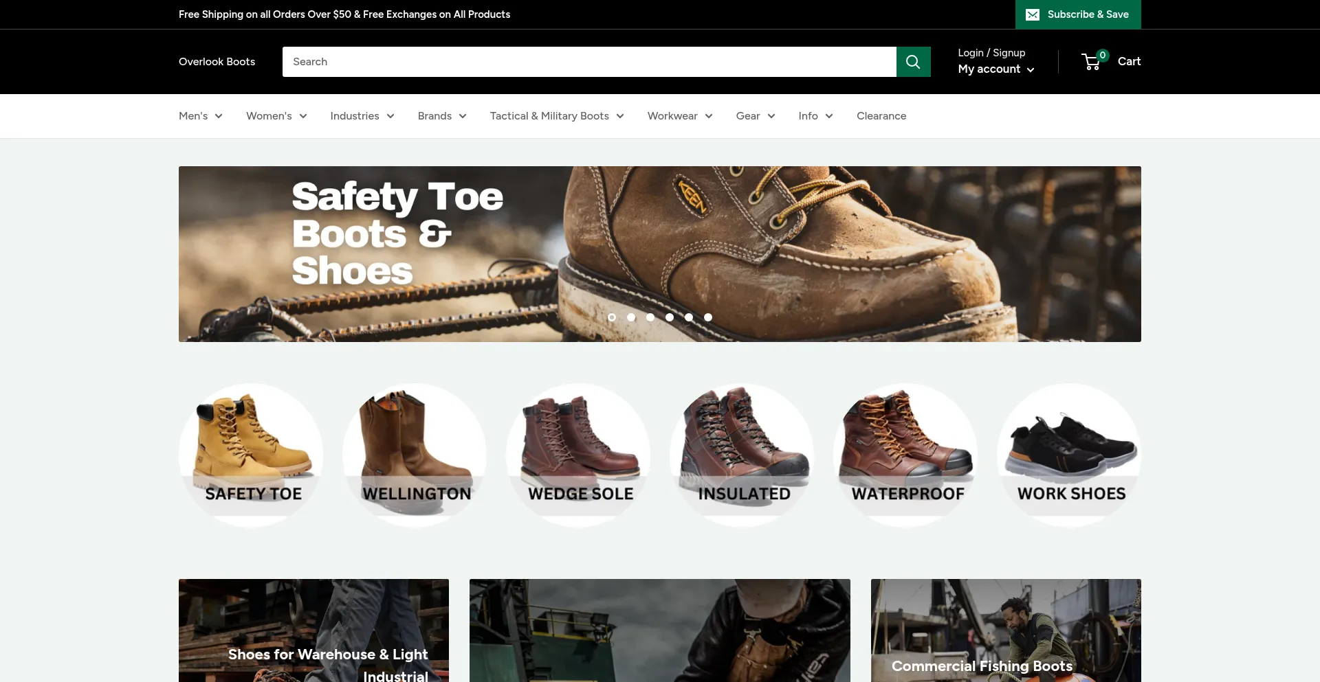 Overlookboots.com Screenshot