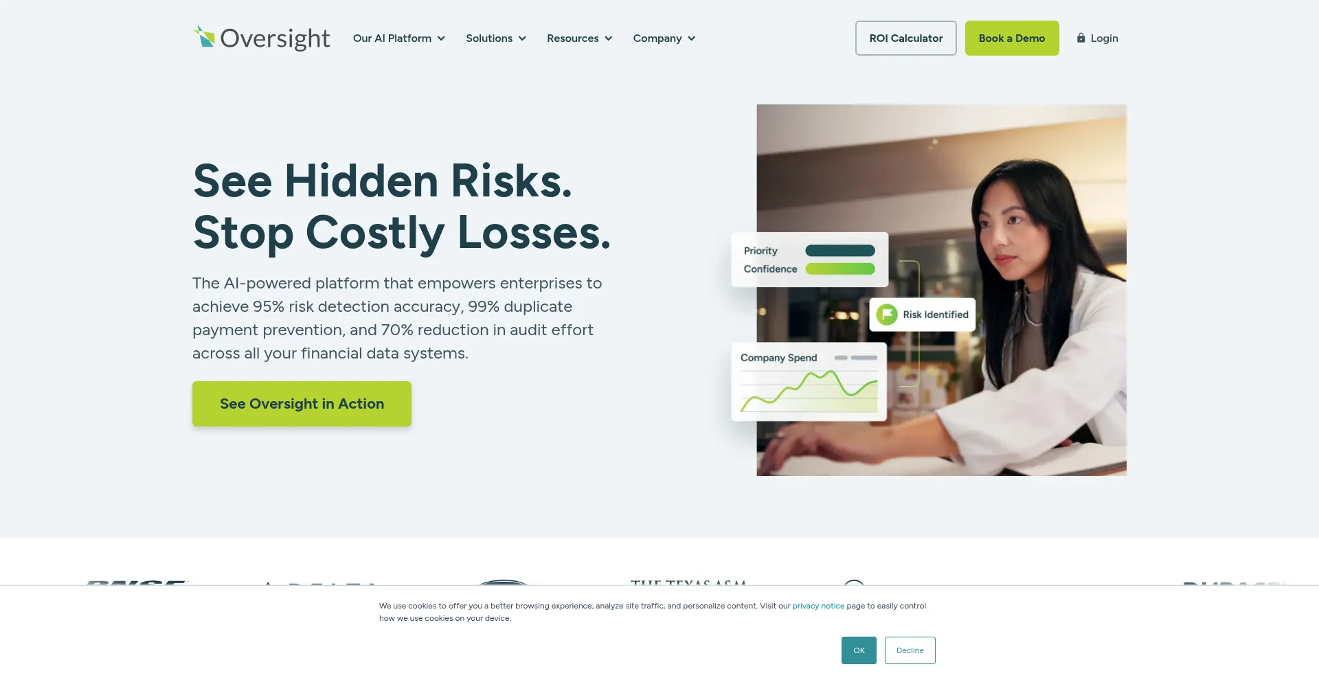 Website screenshot of Oversightsystems.com