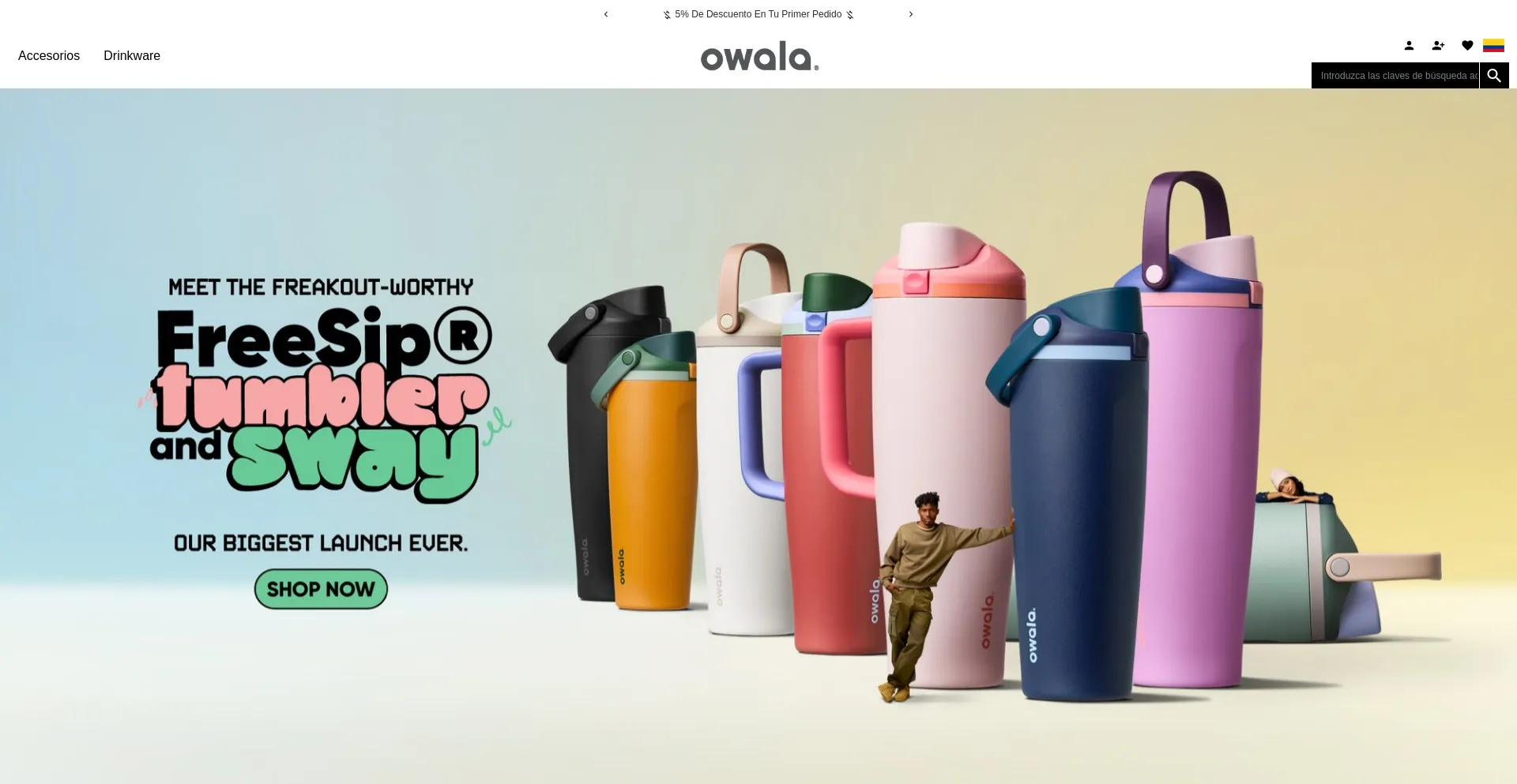 Website screenshot of Owalecolombia.com.co
