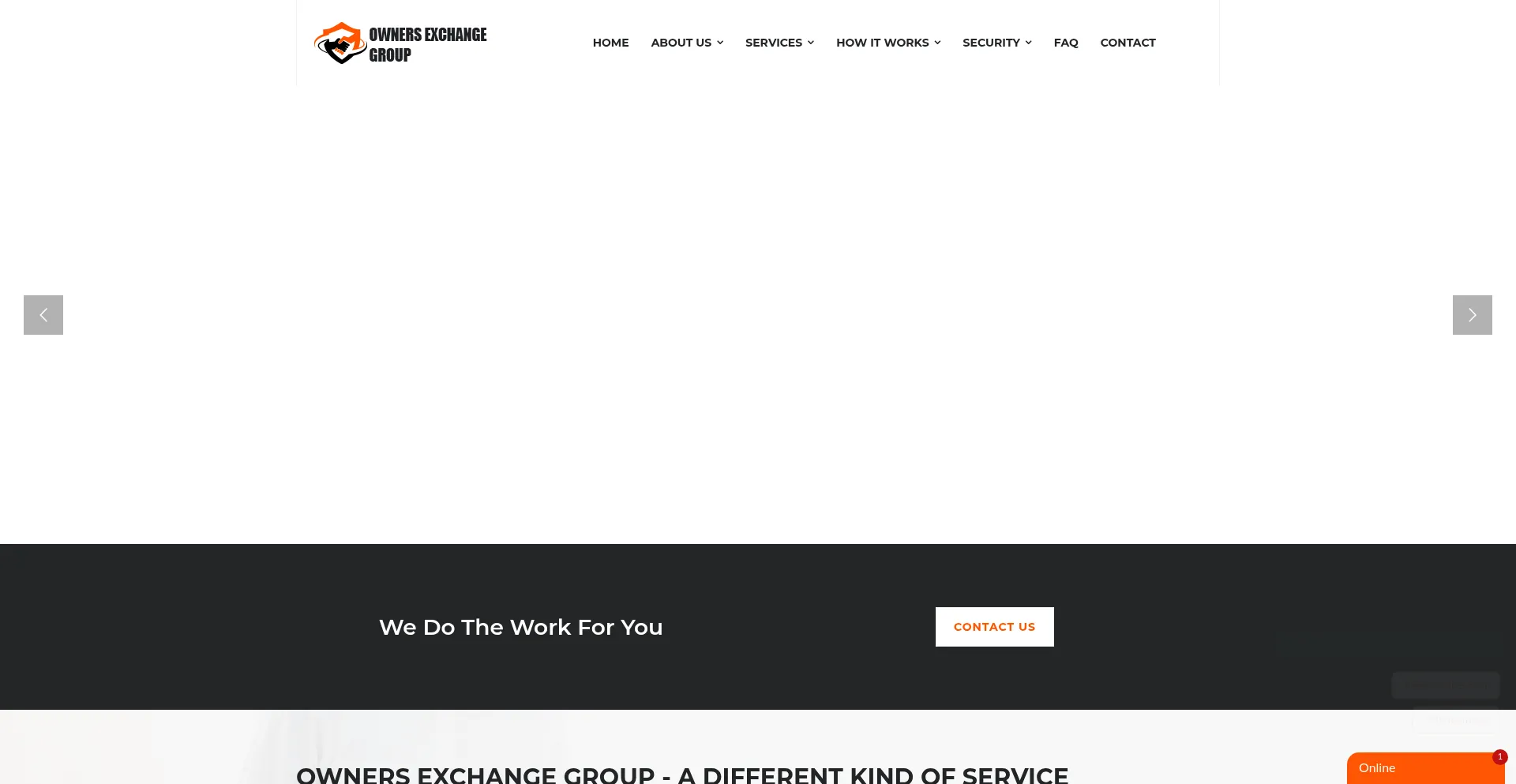 Website screenshot of Ownersautoexchange.com