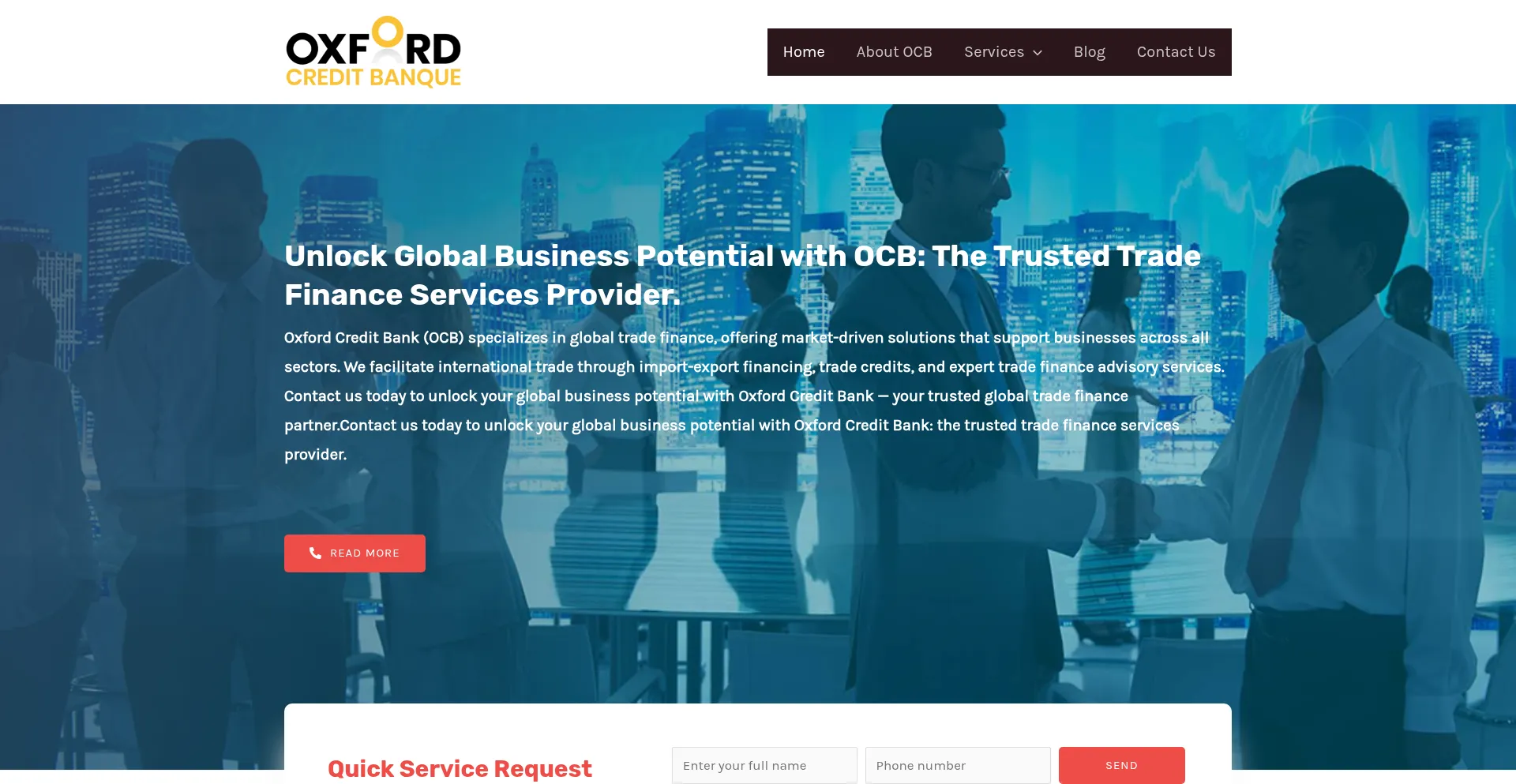 Oxfordbanque.com Screenshot