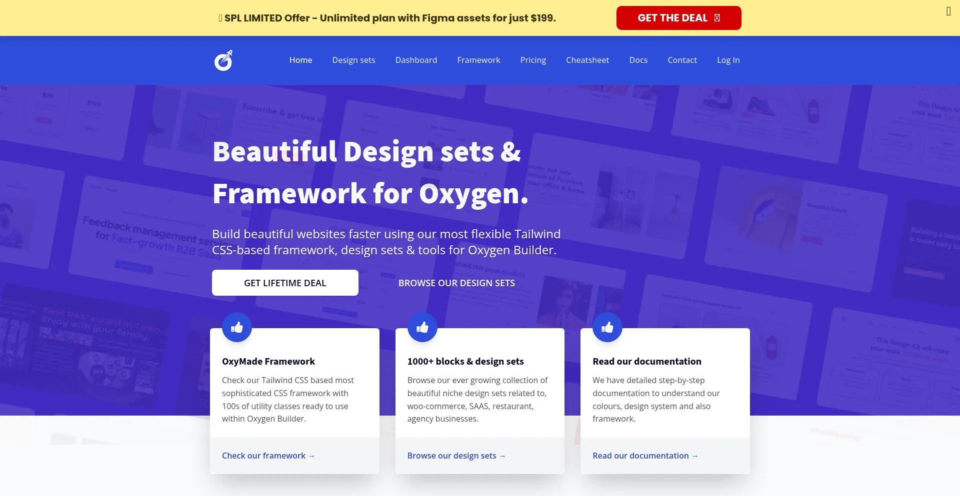 Website screenshot of Oxymade.com