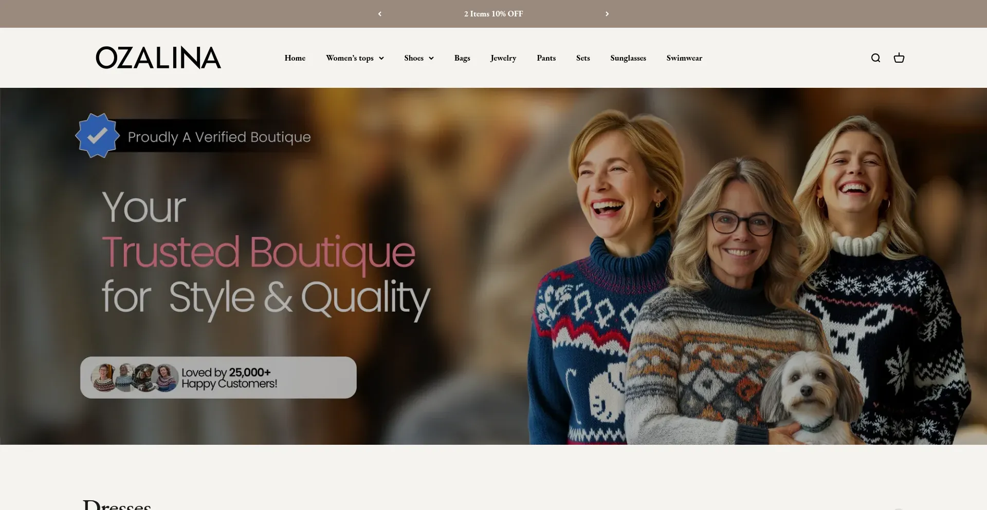 Ozalina.com Screenshot