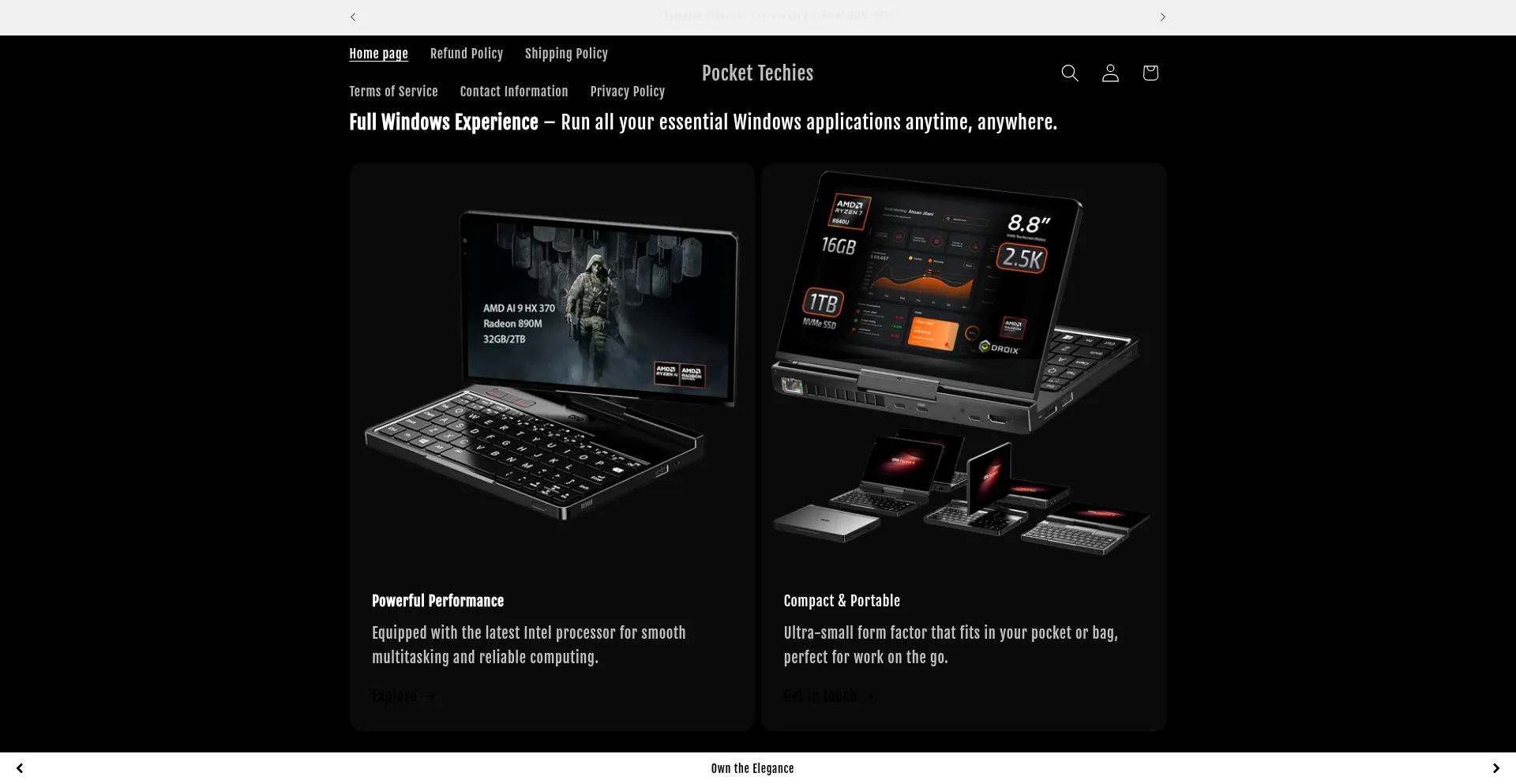 P0ckettechies.com Screenshot