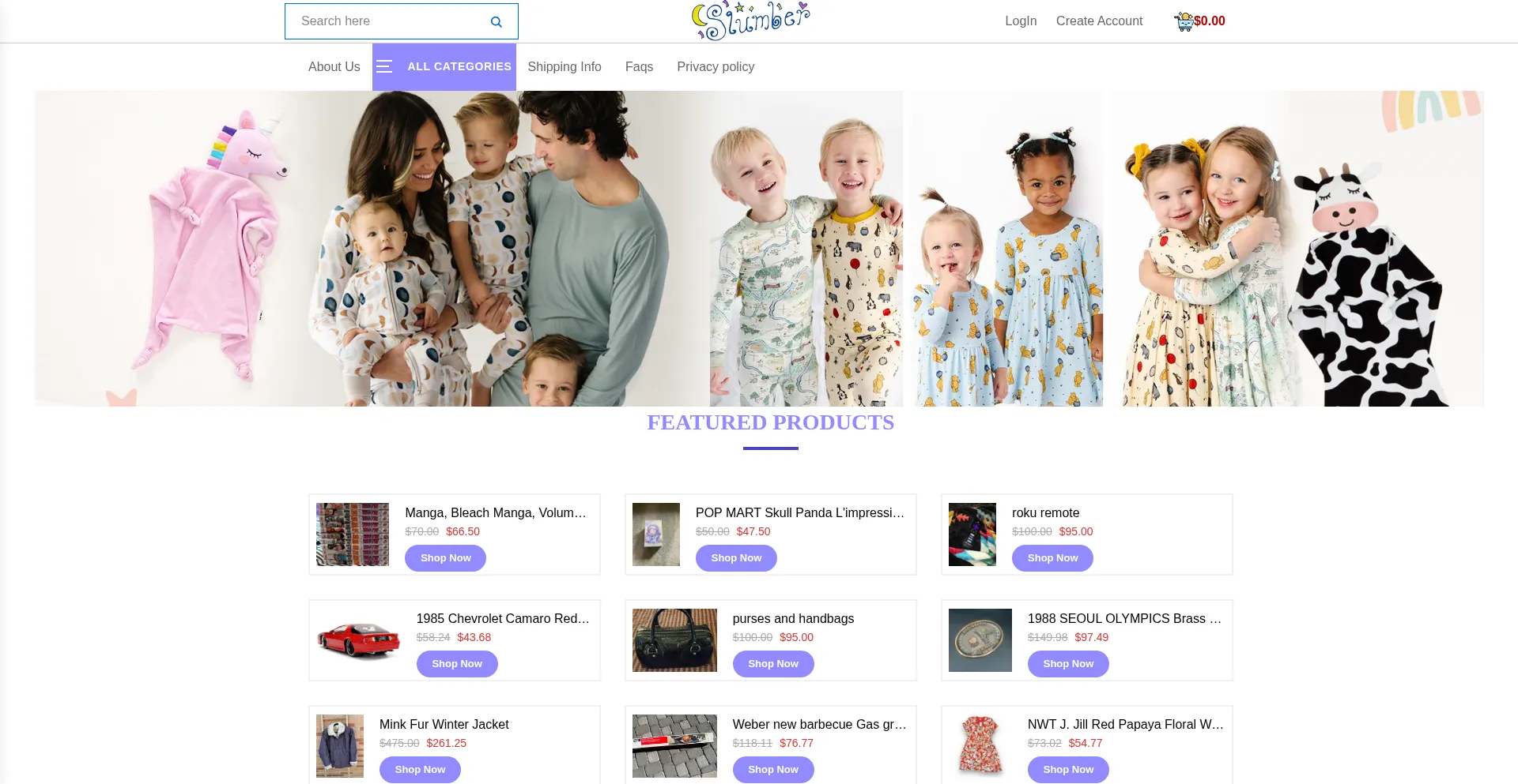 Website screenshot of Pacan.inforced.baby